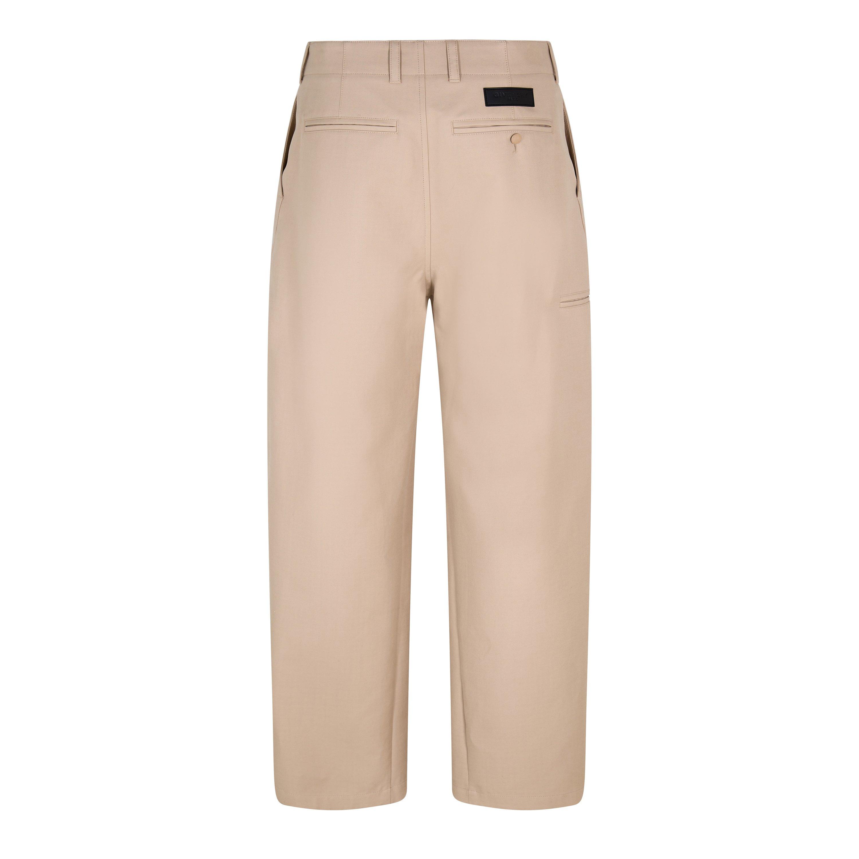 Beige - GIVENCHY - Men's GIV Logo Workwear Cargo Trousers - 2