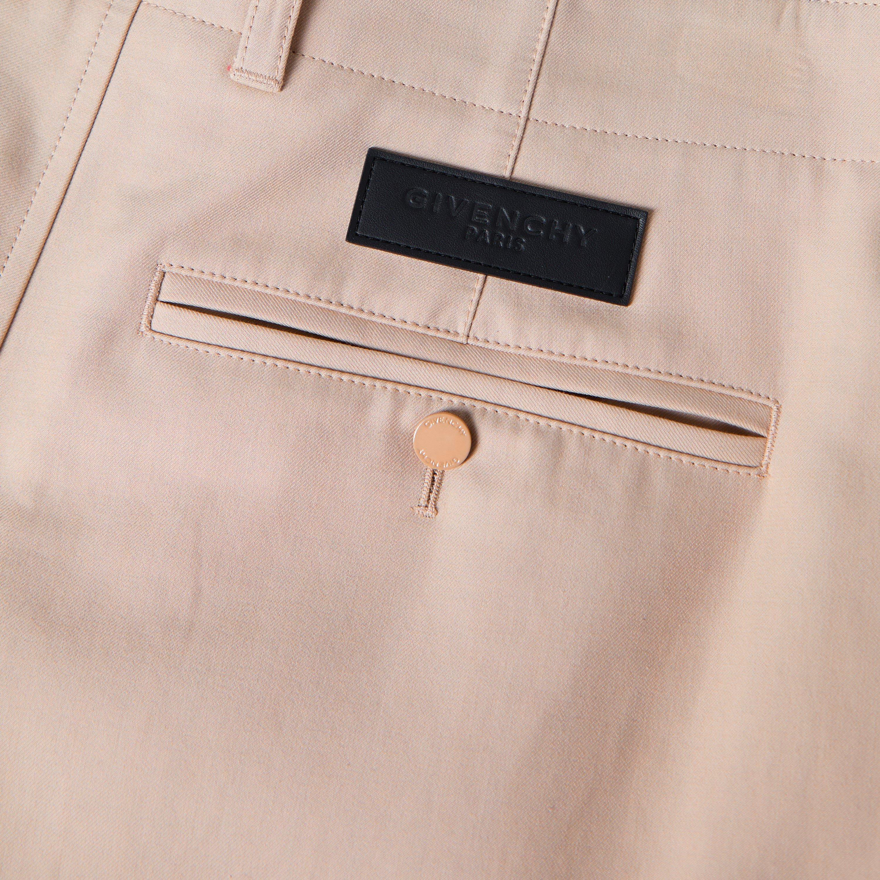 Beige - GIVENCHY - Men's GIV Logo Workwear Cargo Trousers - 5