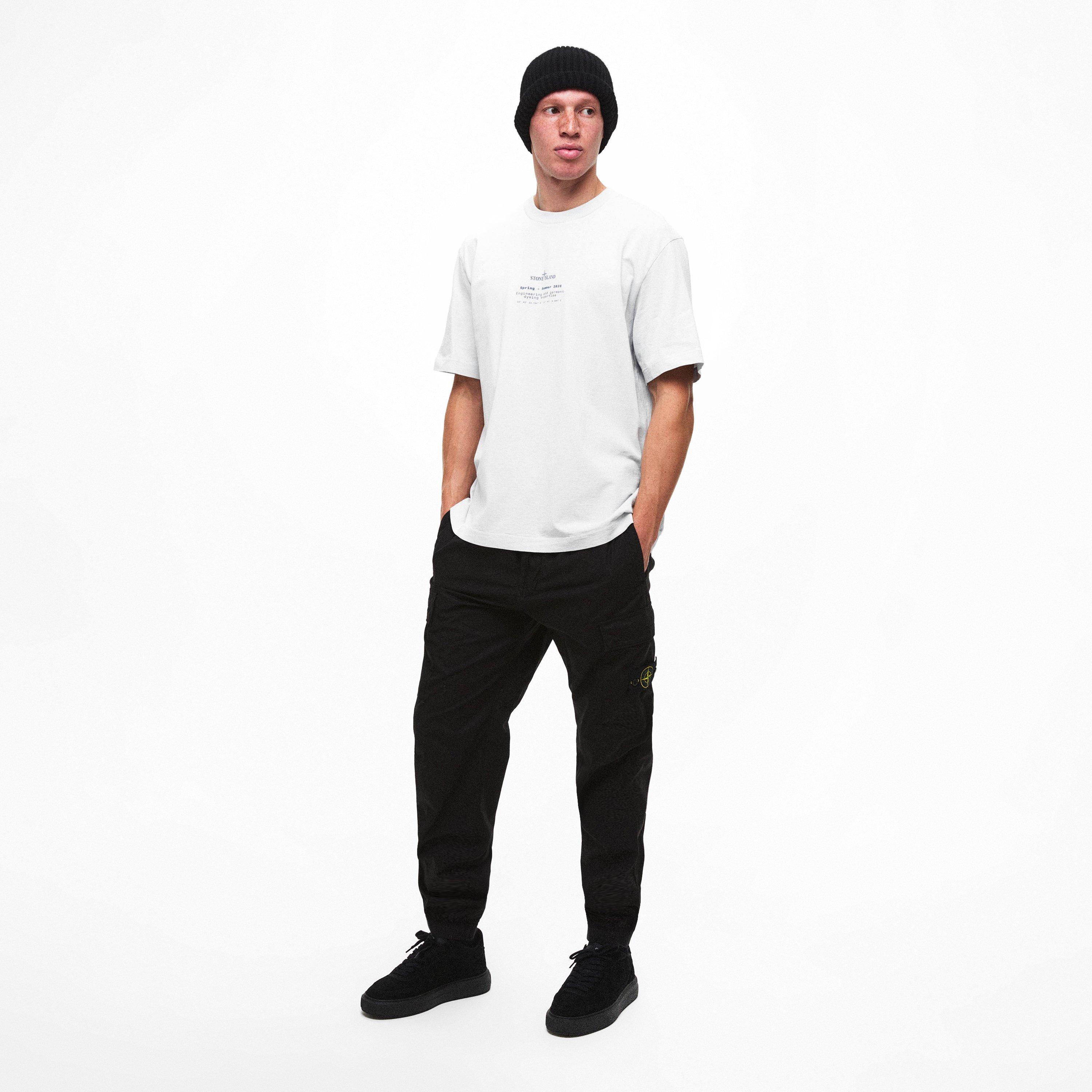 Black V0029 - Stone Island - Men's Tela Cargo Trousers - 6