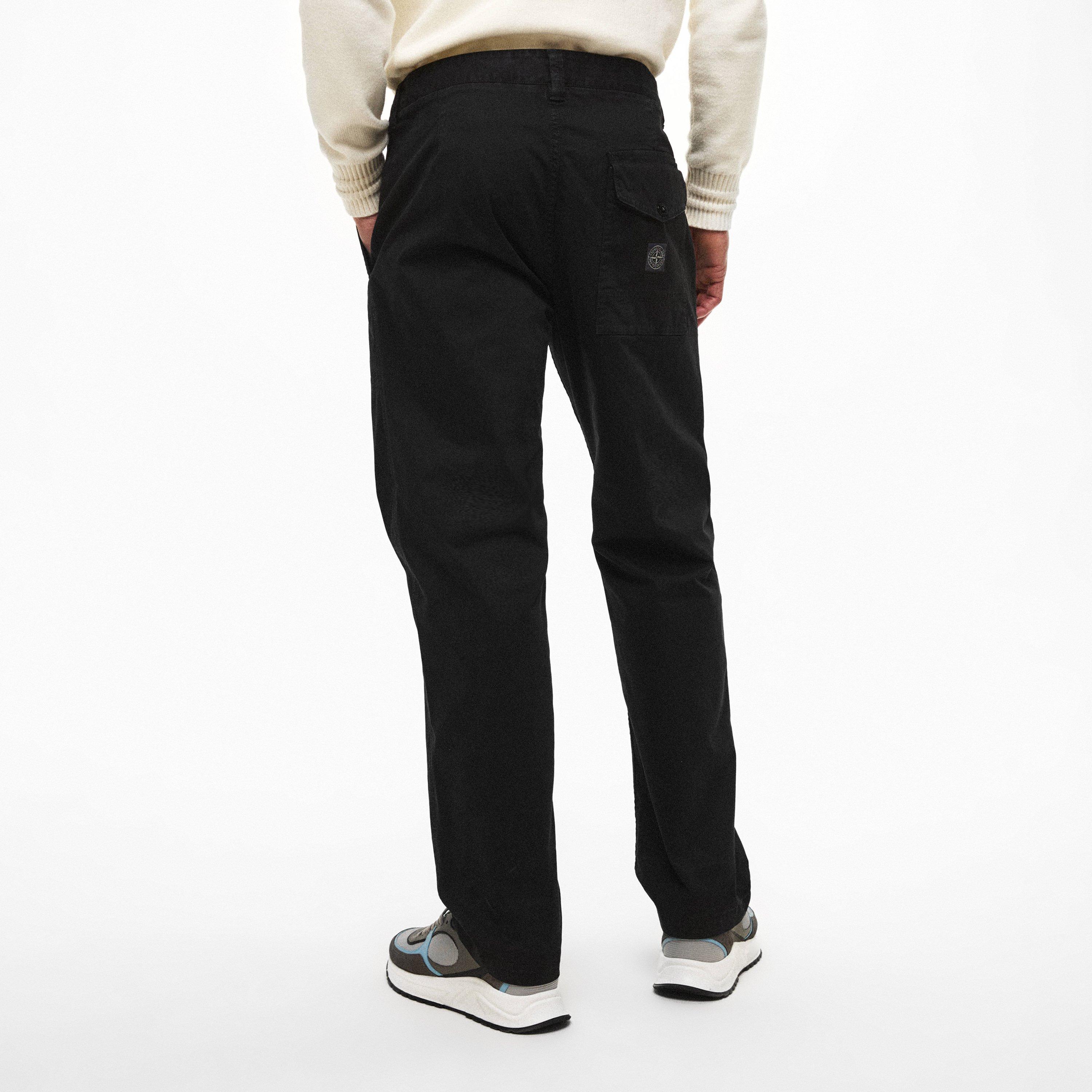 Black V0129 - Stone Island - Stone Patch Chino Sn62 - 4