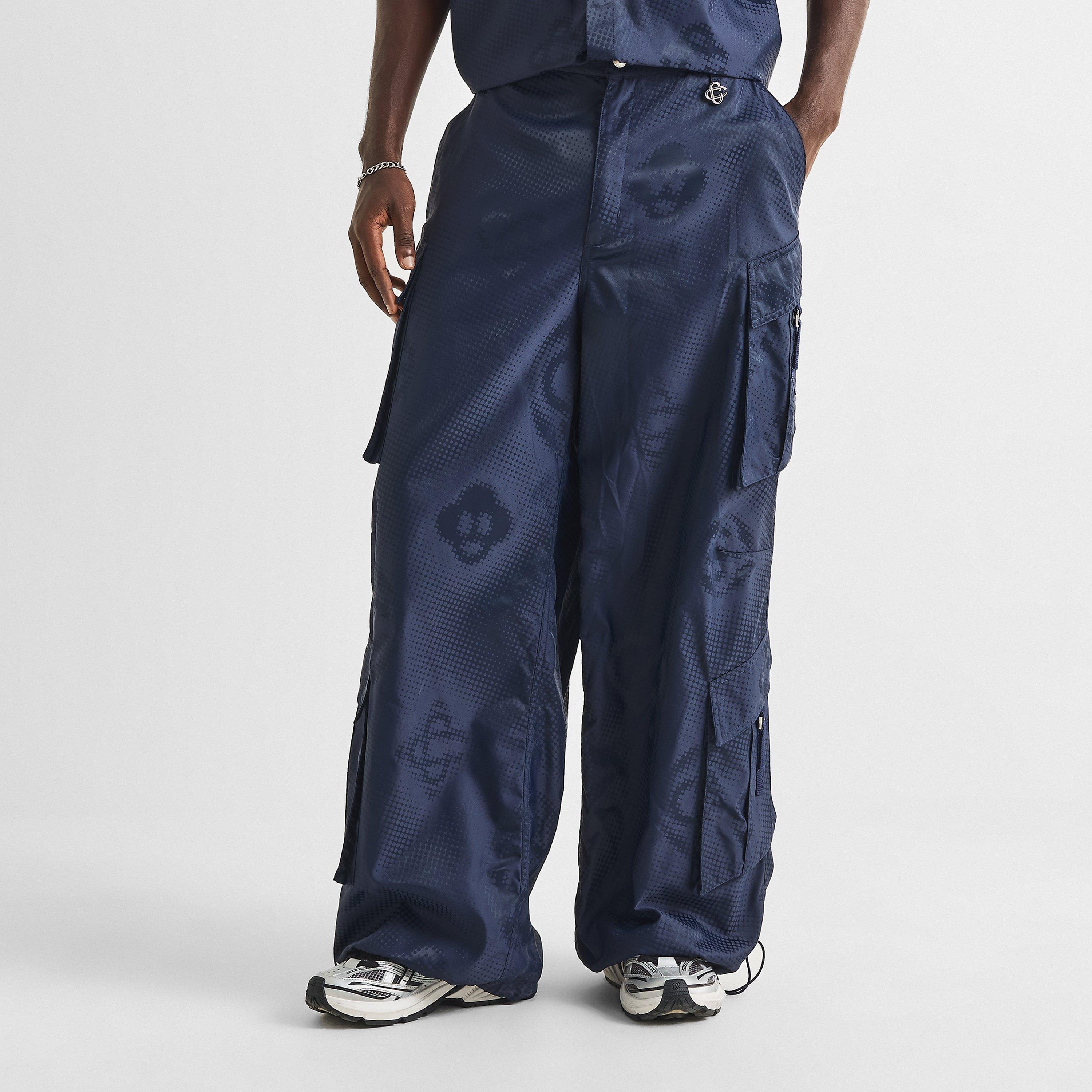 Satin Black - Casablanca - Men's Cargo Trousers - 3