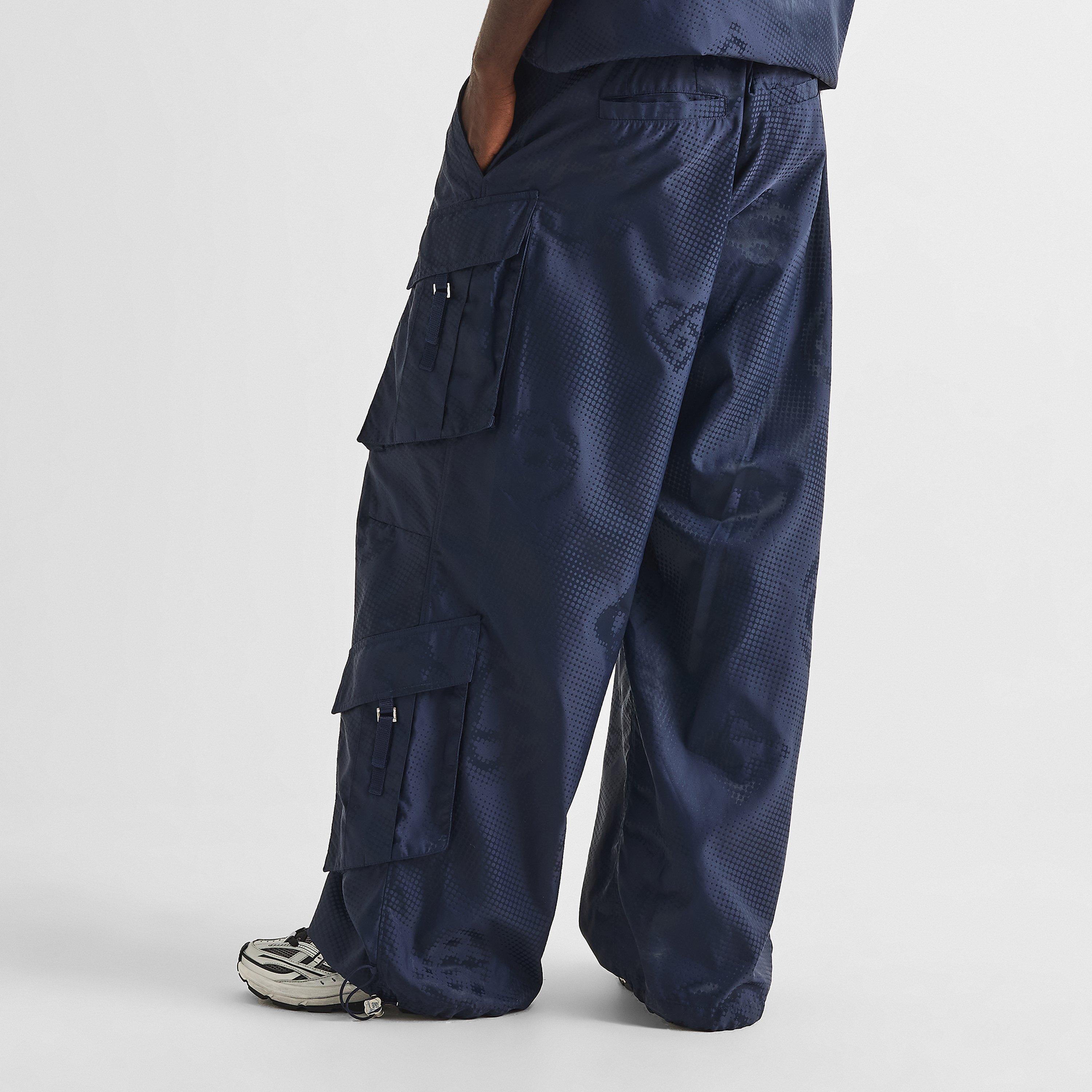 Satin Black - Casablanca - Men's Cargo Trousers - 4