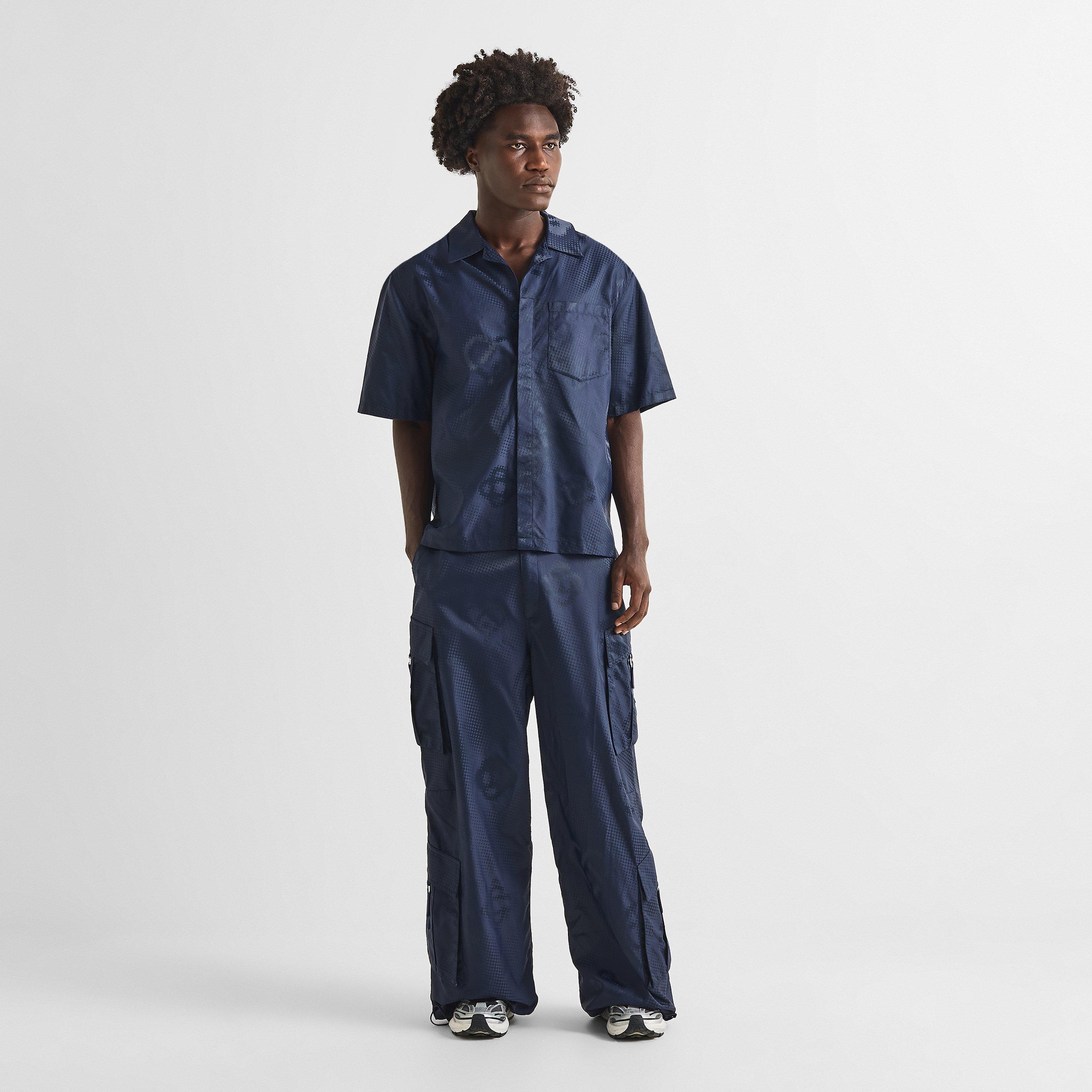 Satin Black - Casablanca - Men's Cargo Trousers - 6