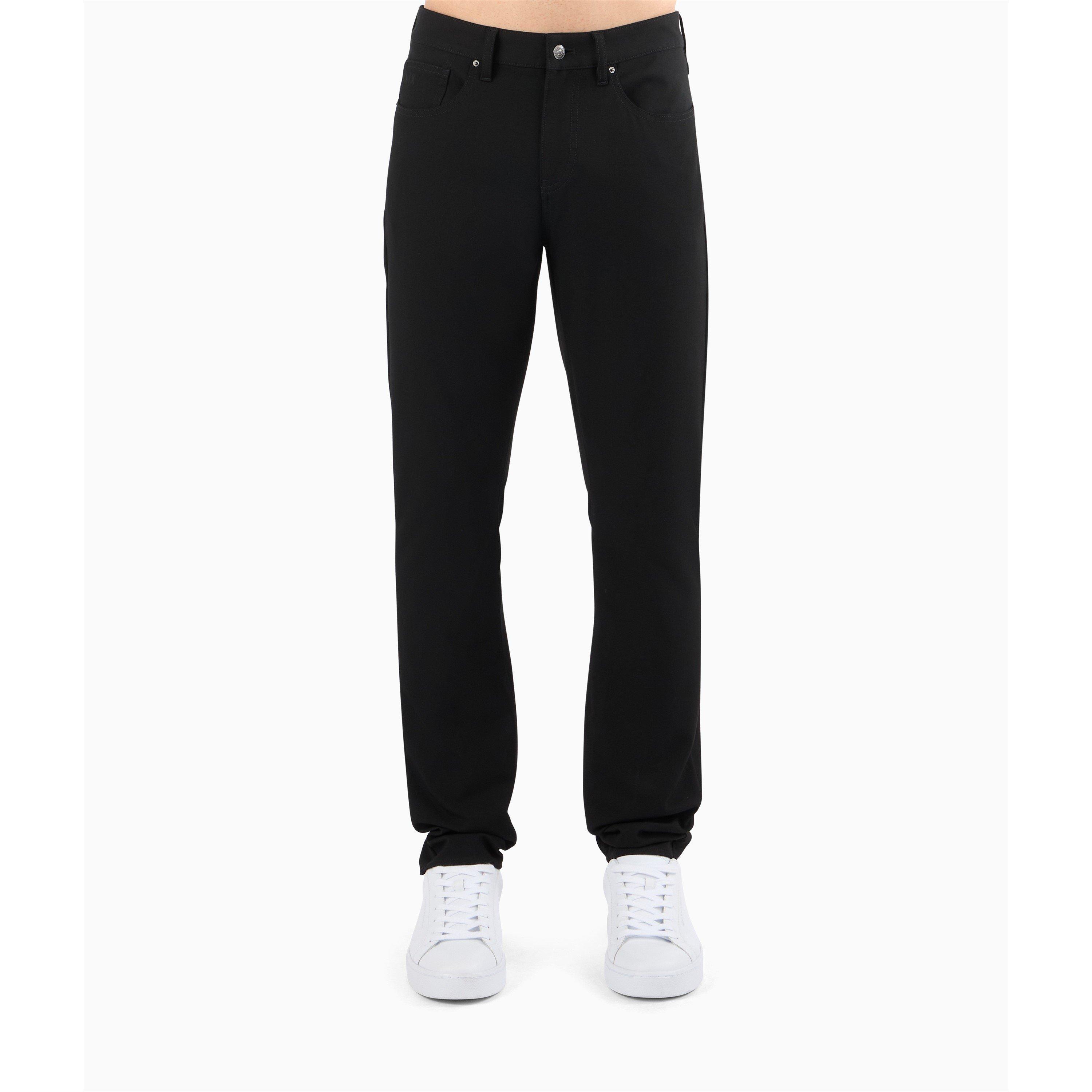 Armani Exchange Men's 5 Pockets Pant - Black - 34W R
