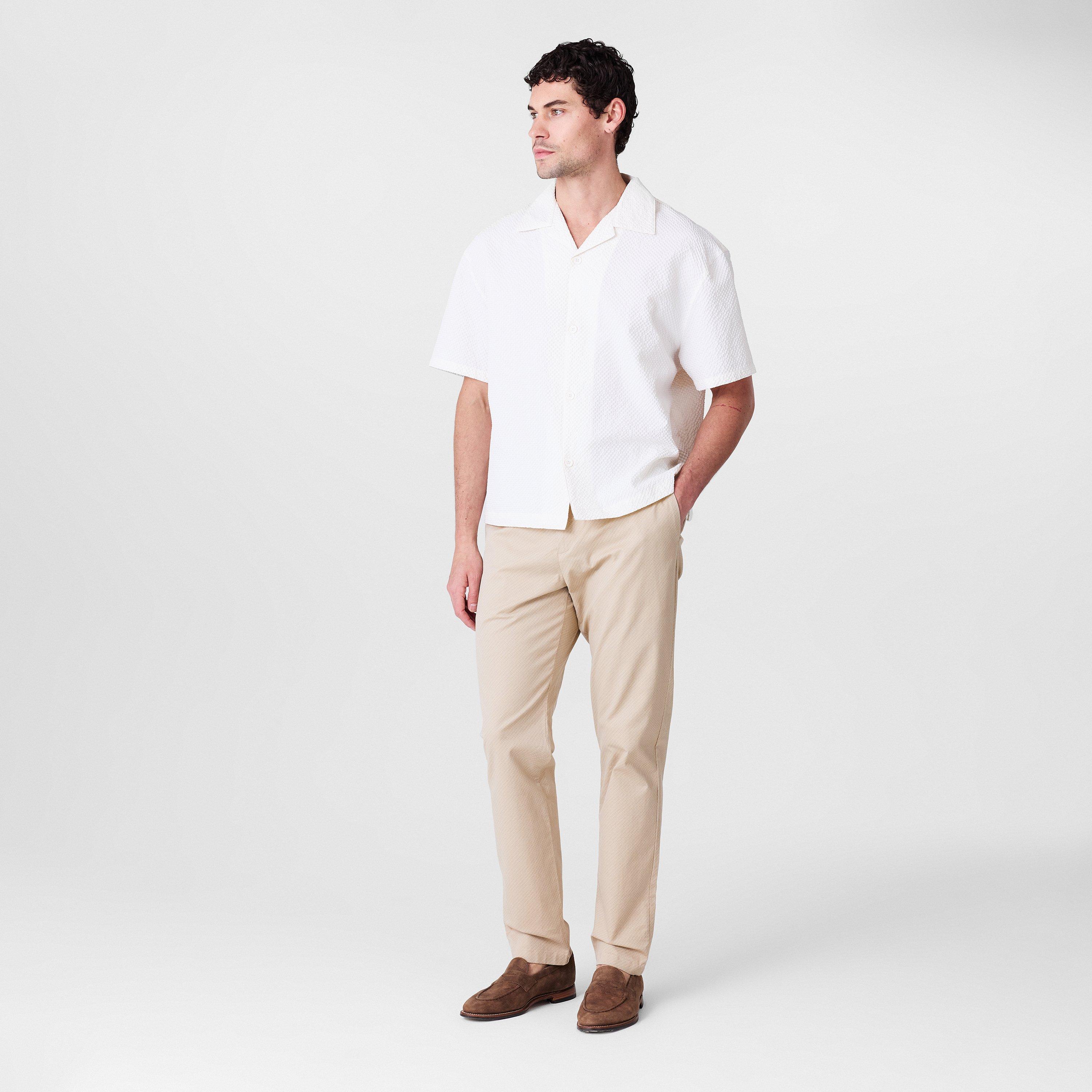 Taupe - Ted Baker - Men's Geo Chinos - 6