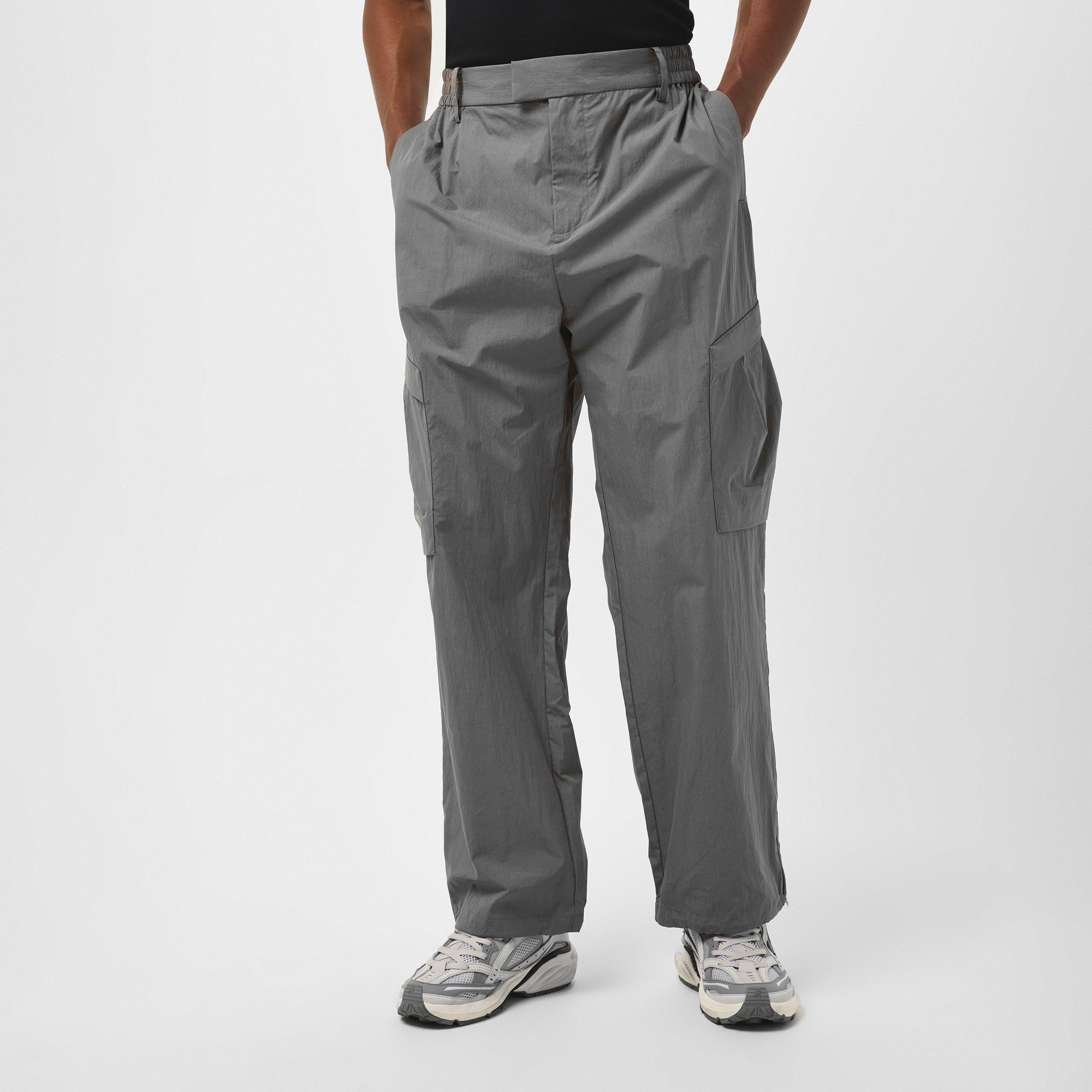 Mid Grey - Represent - Men's Rep Tech Technical Fabric Cargo Trousers - 3