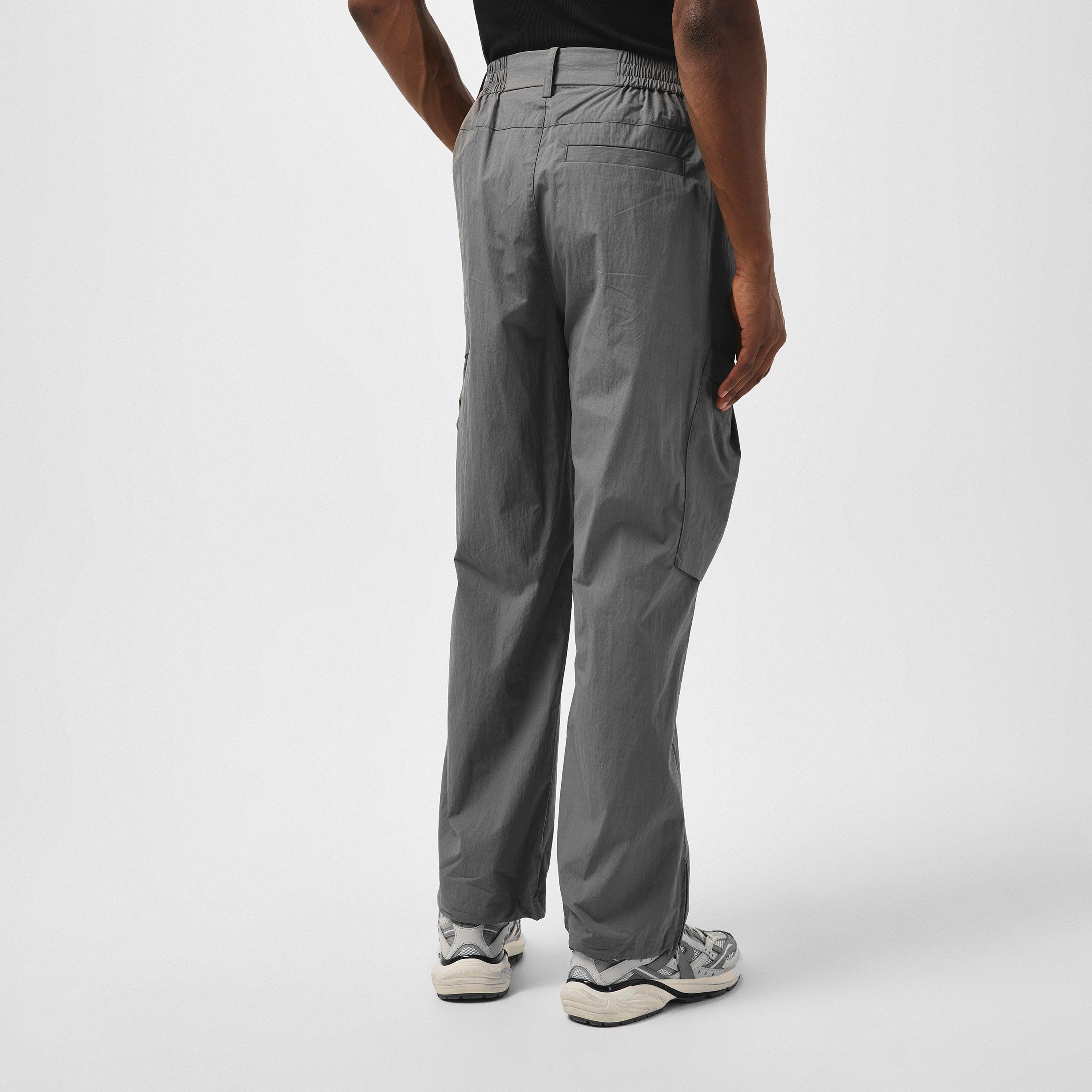Mid Grey - Represent - Men's Rep Tech Technical Fabric Cargo Trousers - 4