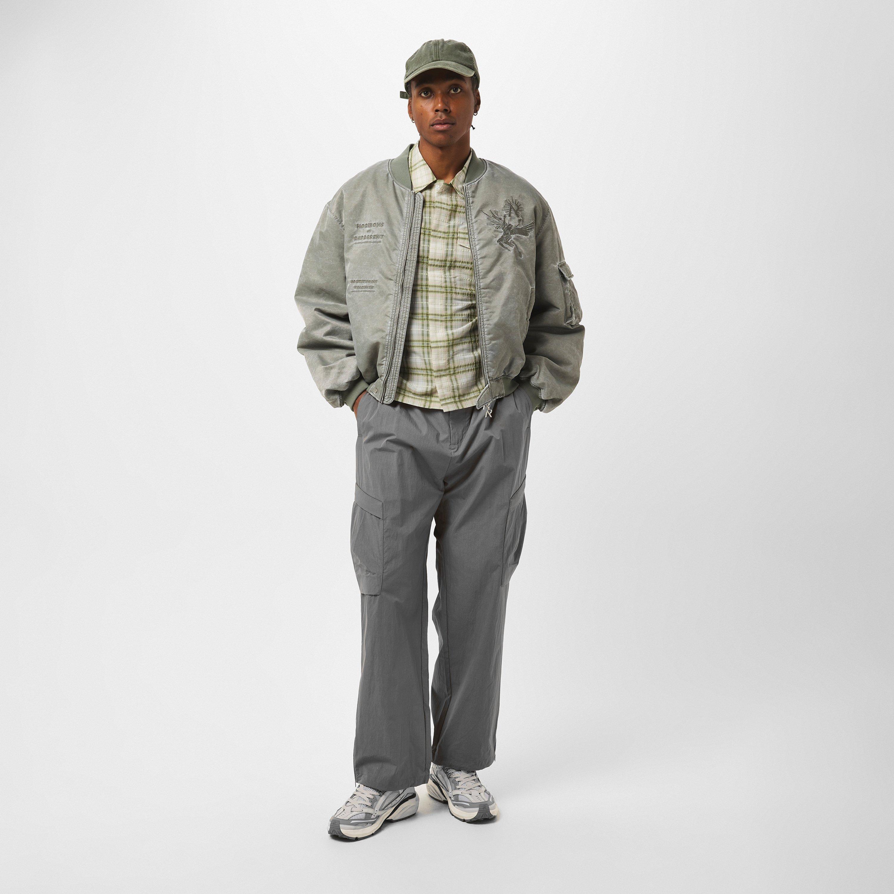 Mid Grey - Represent - Men's Rep Tech Technical Fabric Cargo Trousers - 6