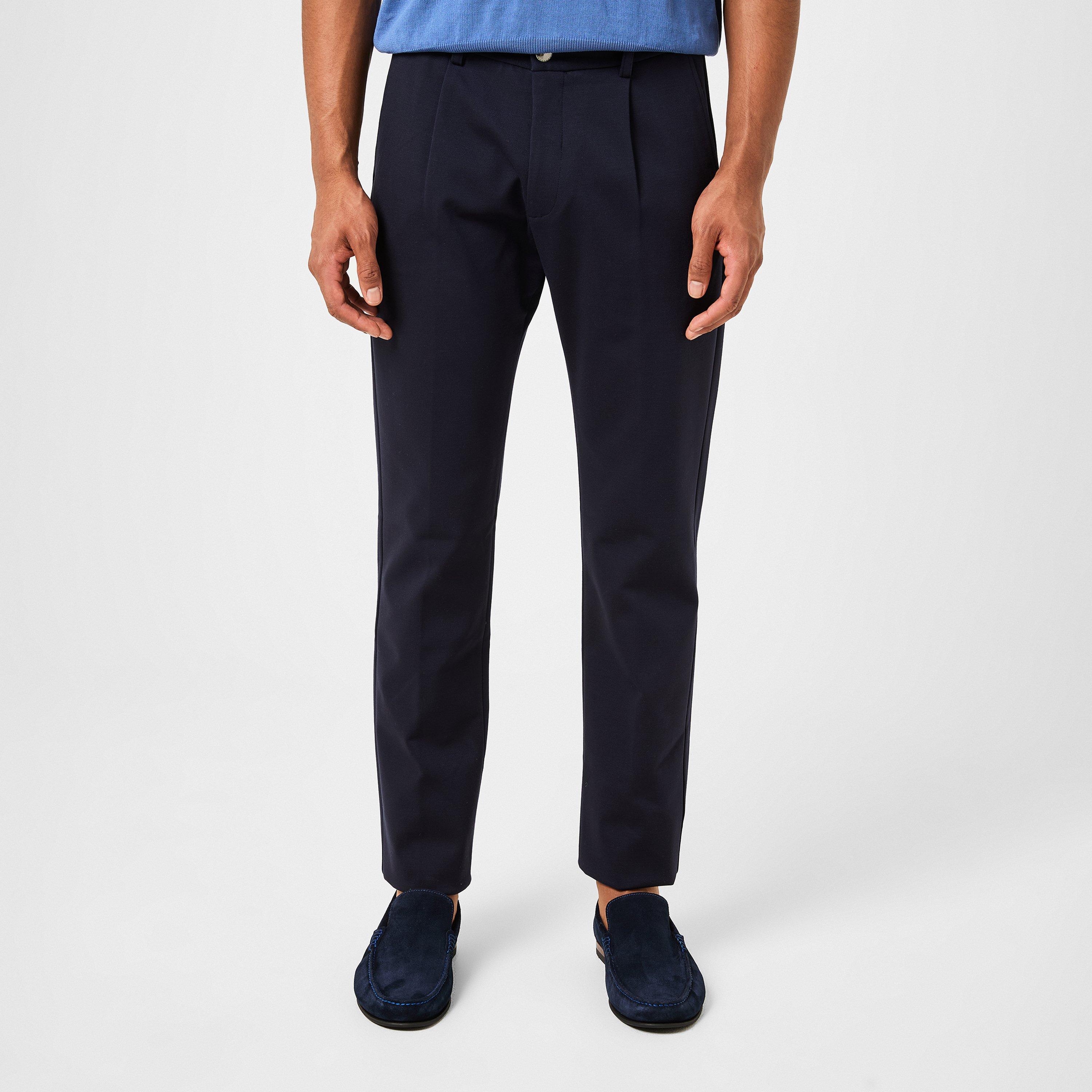 Dark Blue 301 - Canali - Men's Chinos - 3