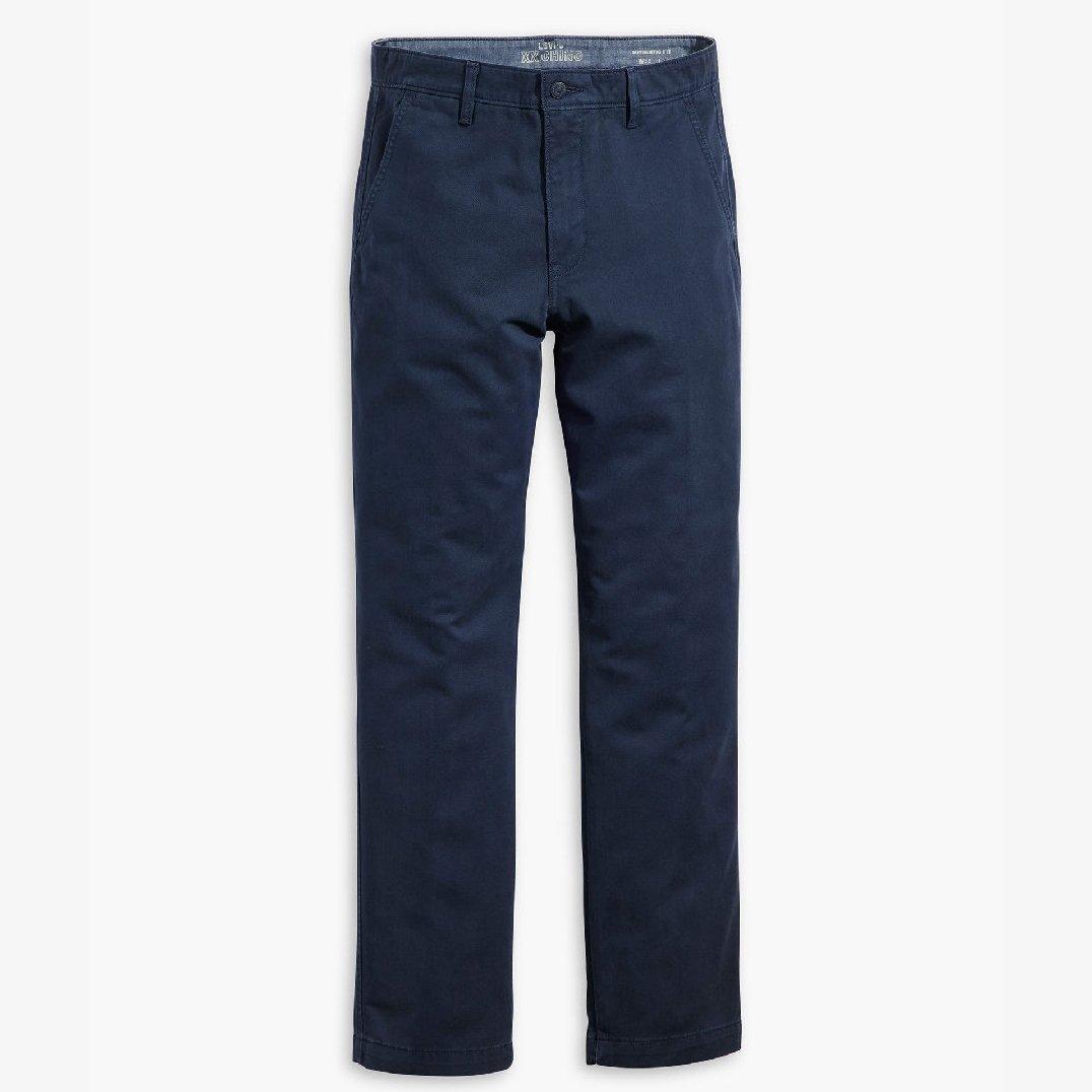 Levis Men's Authentic Straight Washed Chinos - Navy Blazer - 30W R