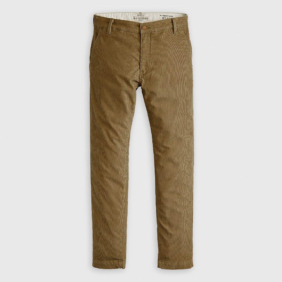 Levis Men's Karla Brown Karla Solid Patterned Straight Chinos - 30W L - Image 3