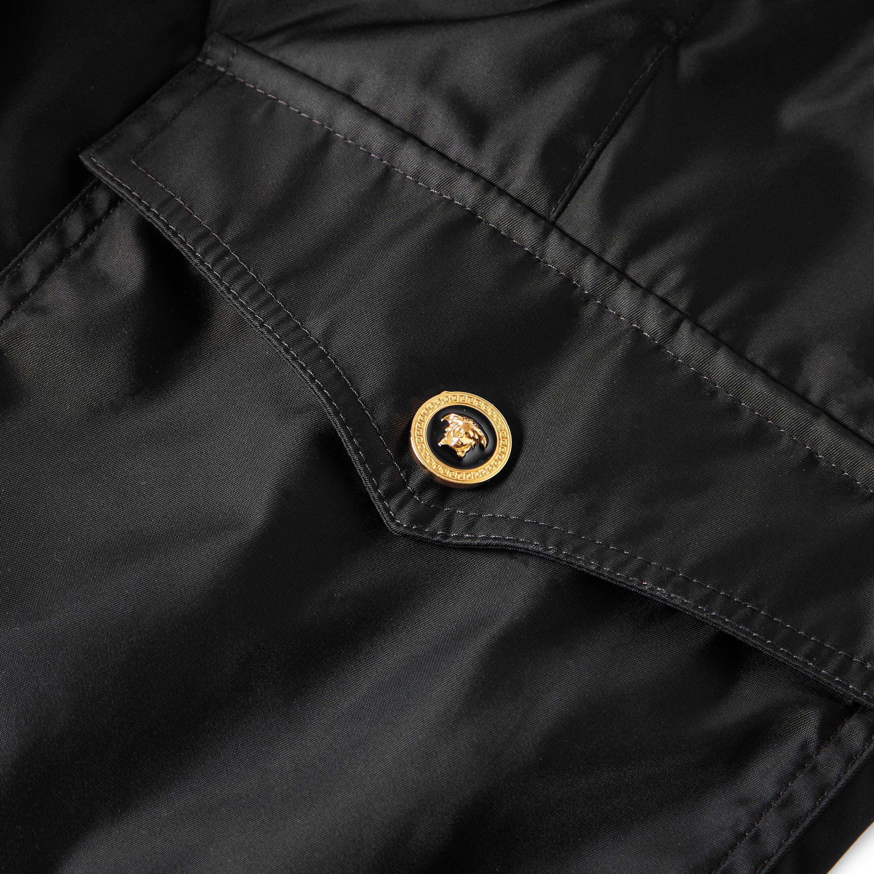 Black - Versace - Men's TechTw Cargo Trousers - 5