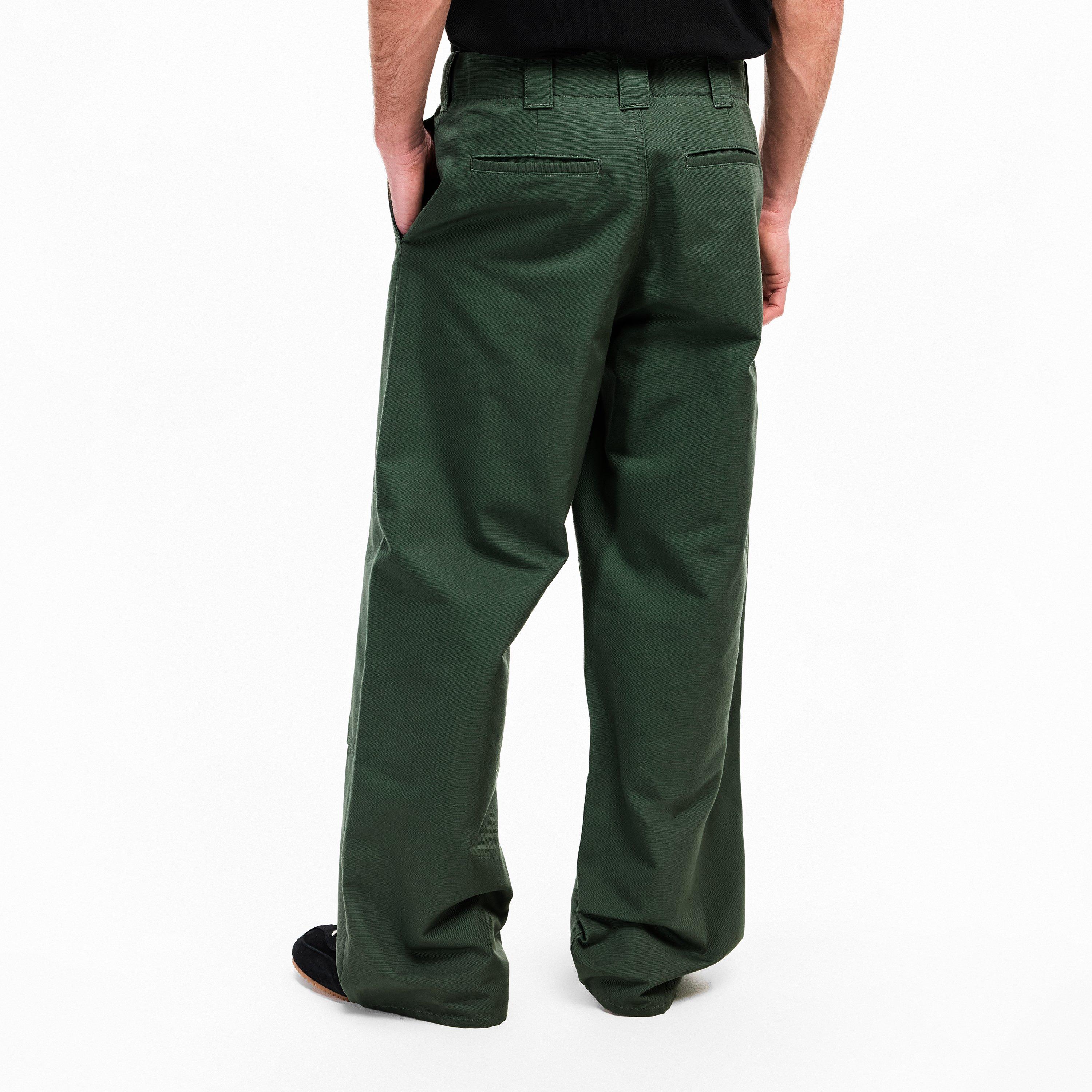 Dark Khaki - Kenzo - Men's Double Knee Chinos - 4