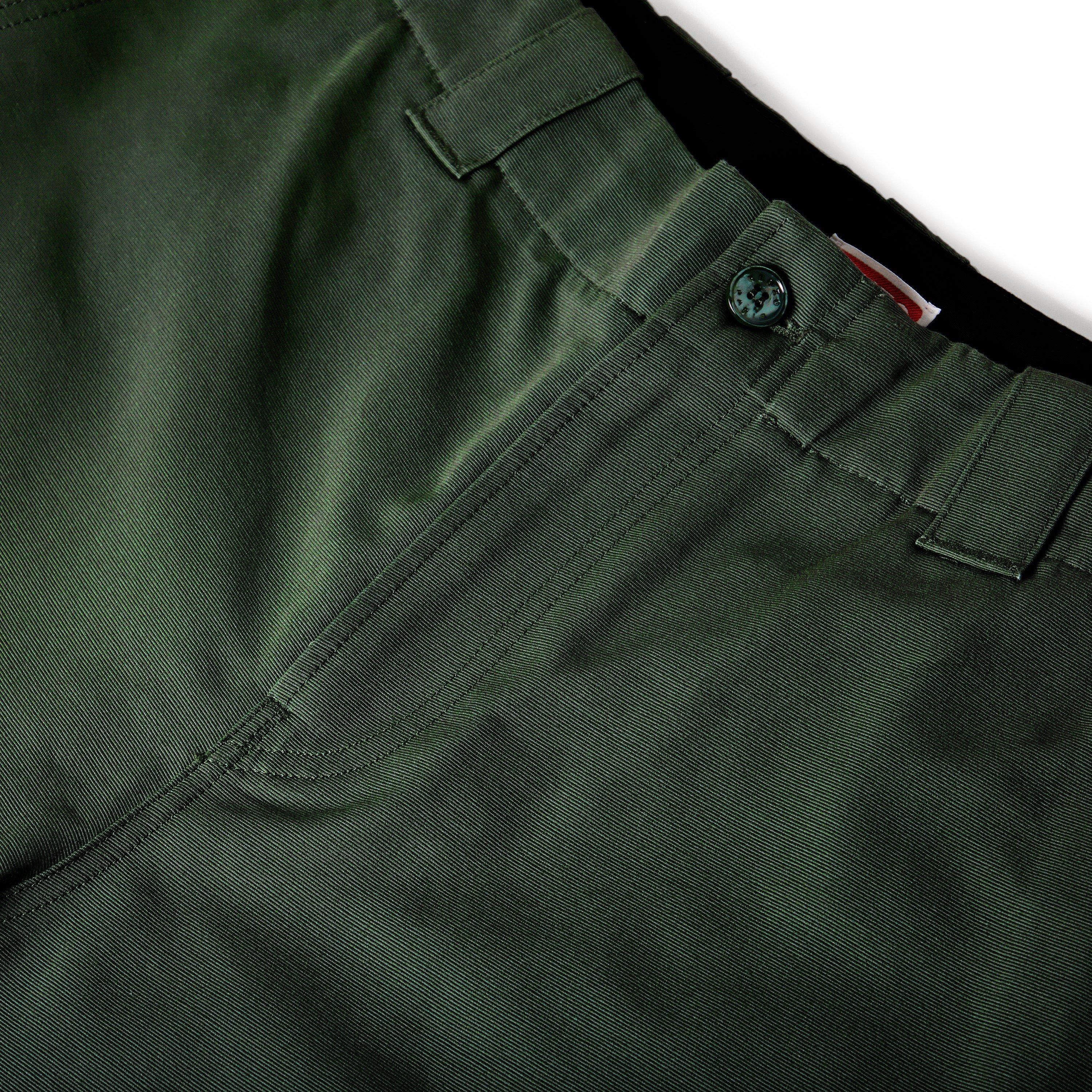 Dark Khaki - Kenzo - Men's Double Knee Chinos - 5