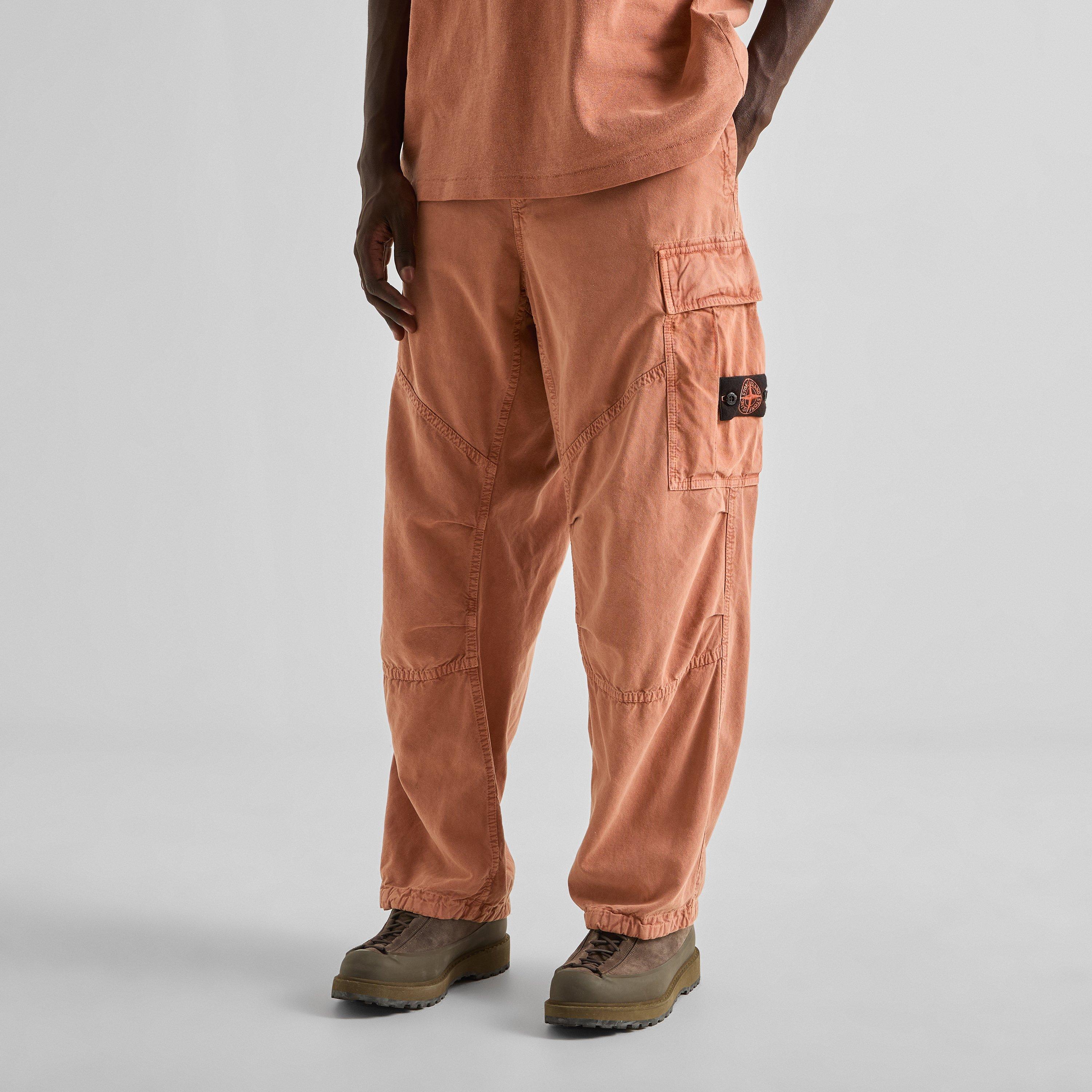 Brick Red V0015 - Stone Island - Men's Cargo Trousers - 3