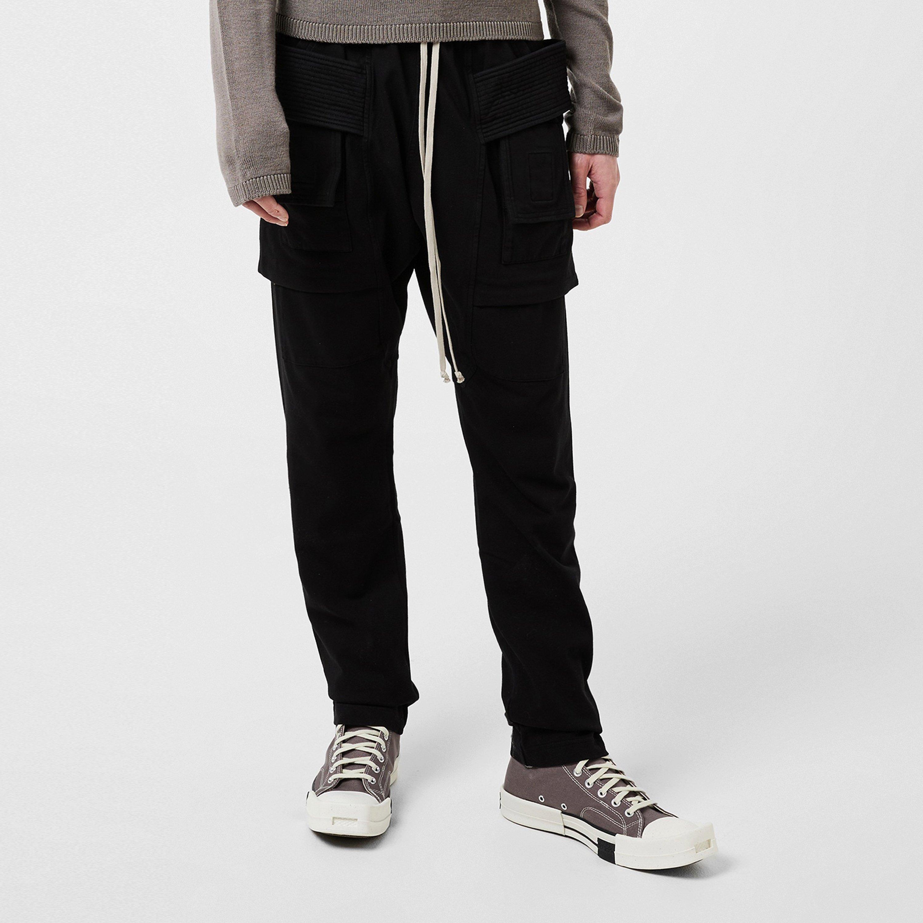 Black 09 - Rick Owens Drkshdw - Creatch Cargo Pants - 1