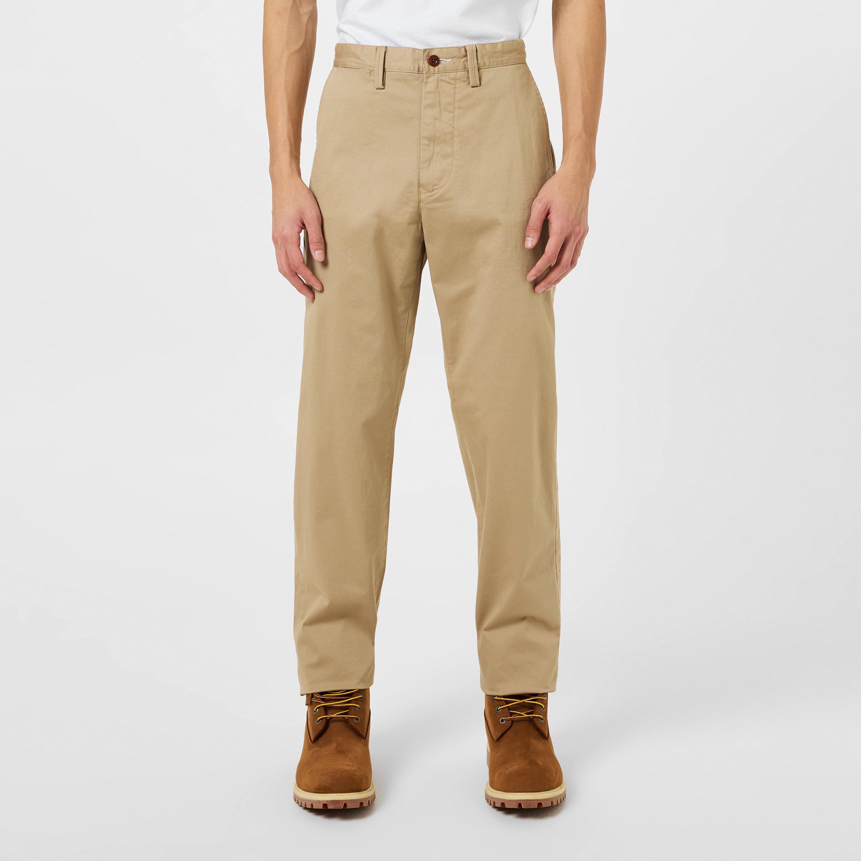Gant Slim Fit Twill Chinos - Dark Khaki - Size 38W R
