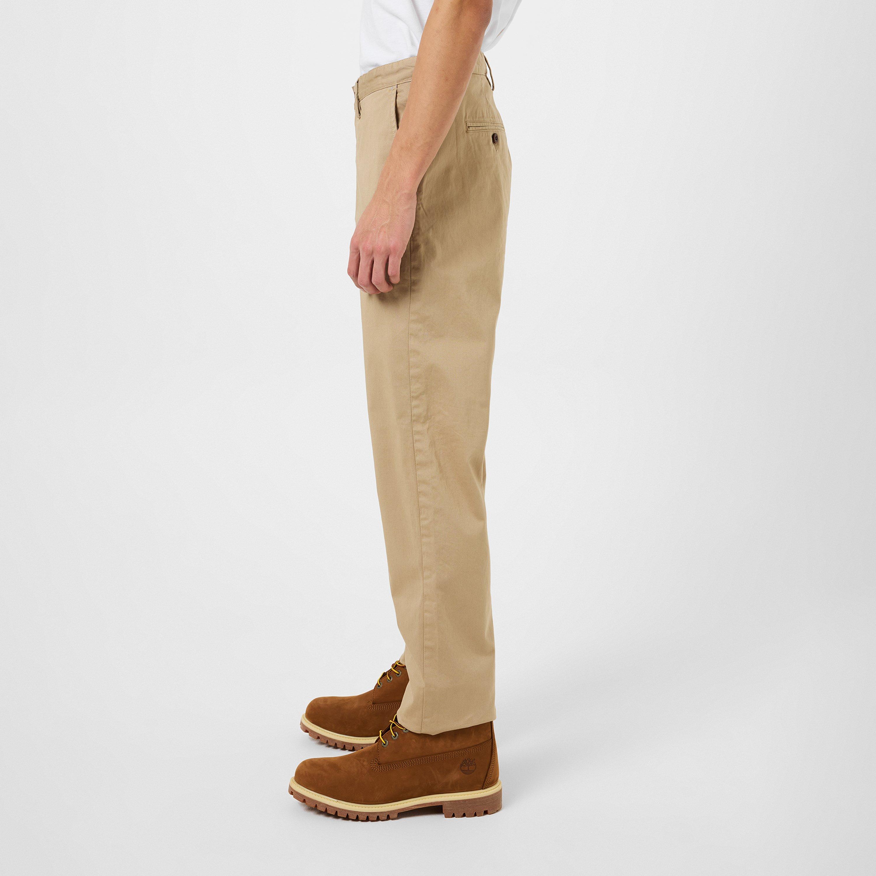 Dark Khaki - Gant - Slim Fit Twill Chinos - 2