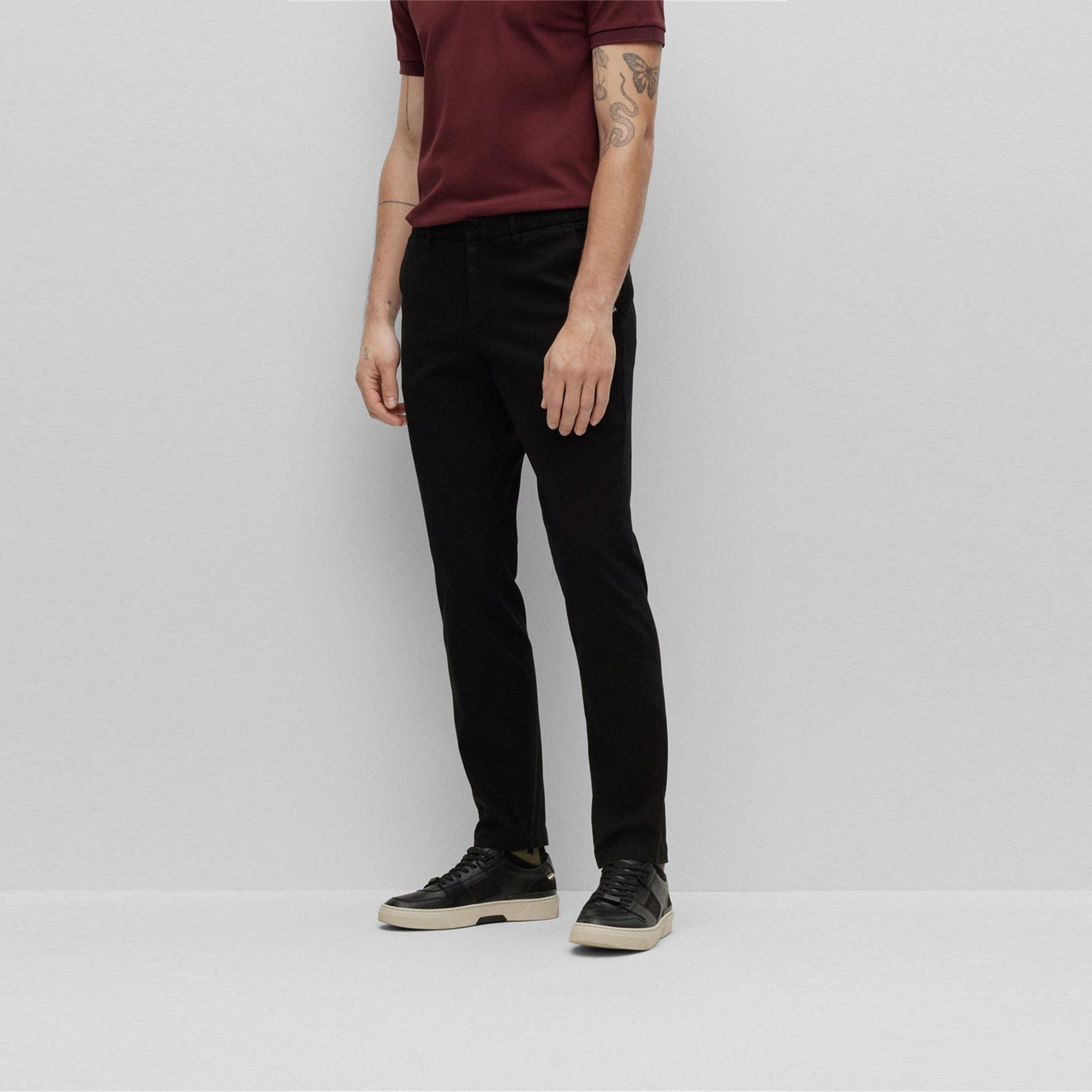 Black - Boss - Kaito Chino Trousers - 2