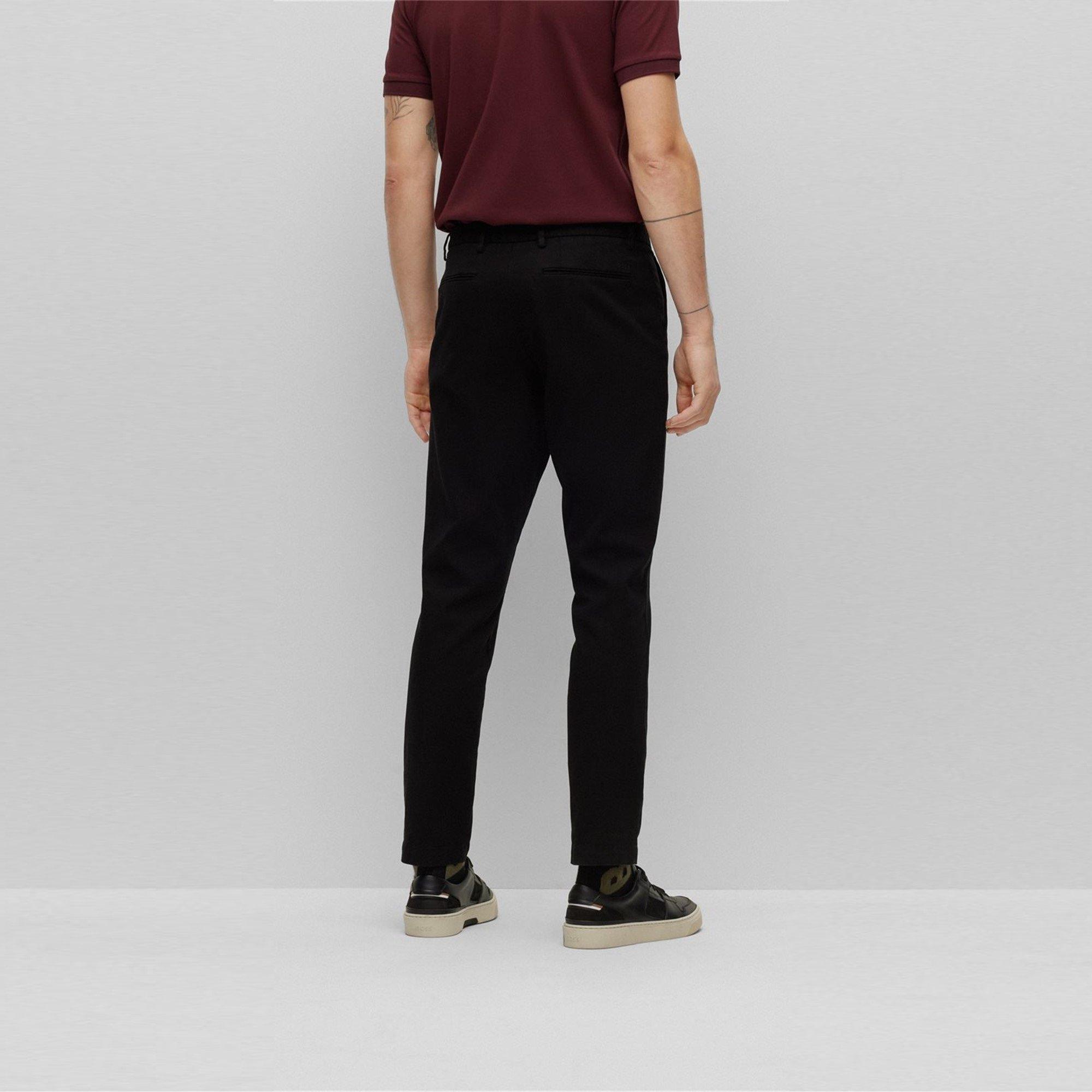 Black - Boss - Kaito Chino Trousers - 3