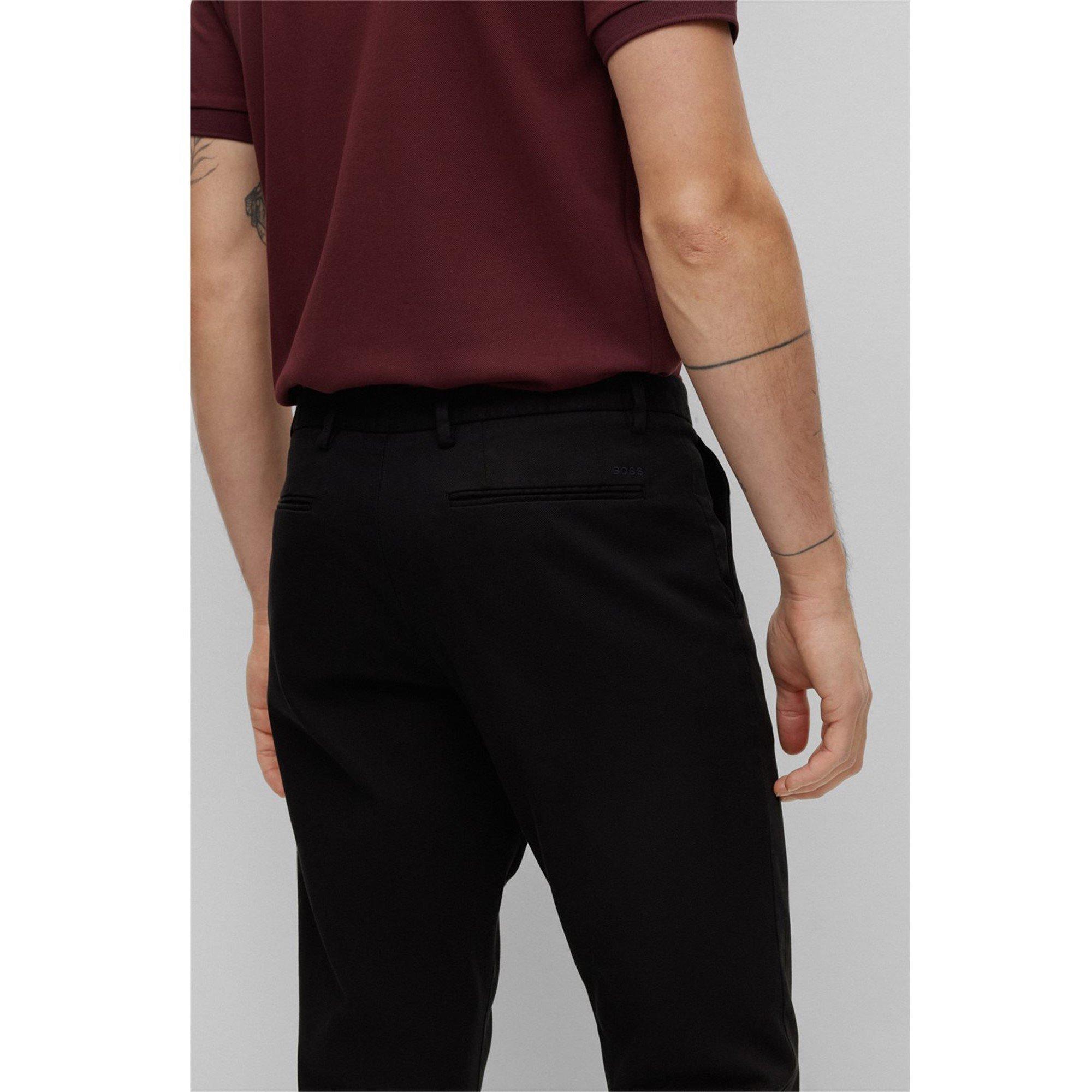 Black - Boss - Kaito Chino Trousers - 4