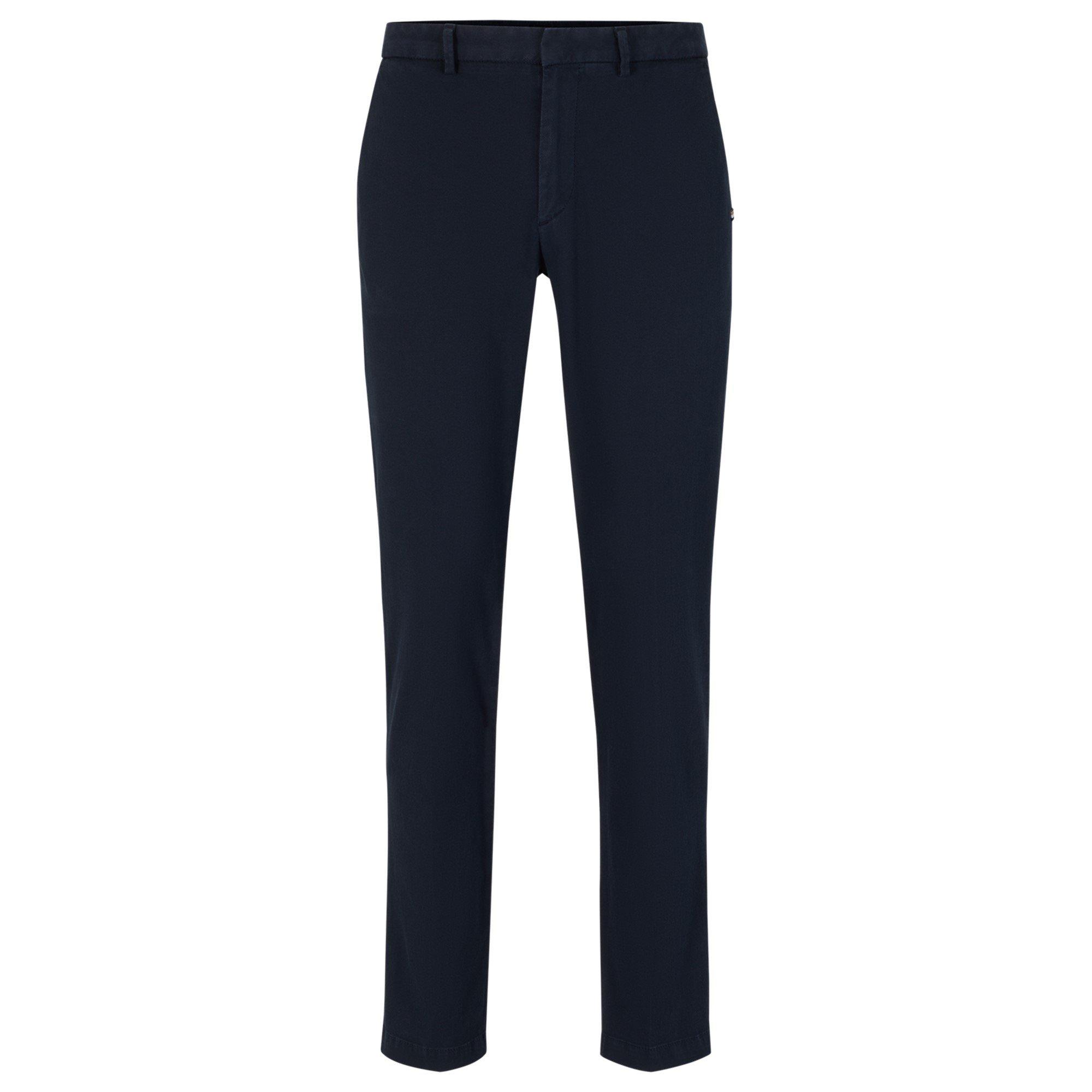 Boss Men's Kaito Chino Trousers - Dark Blue - 38W L