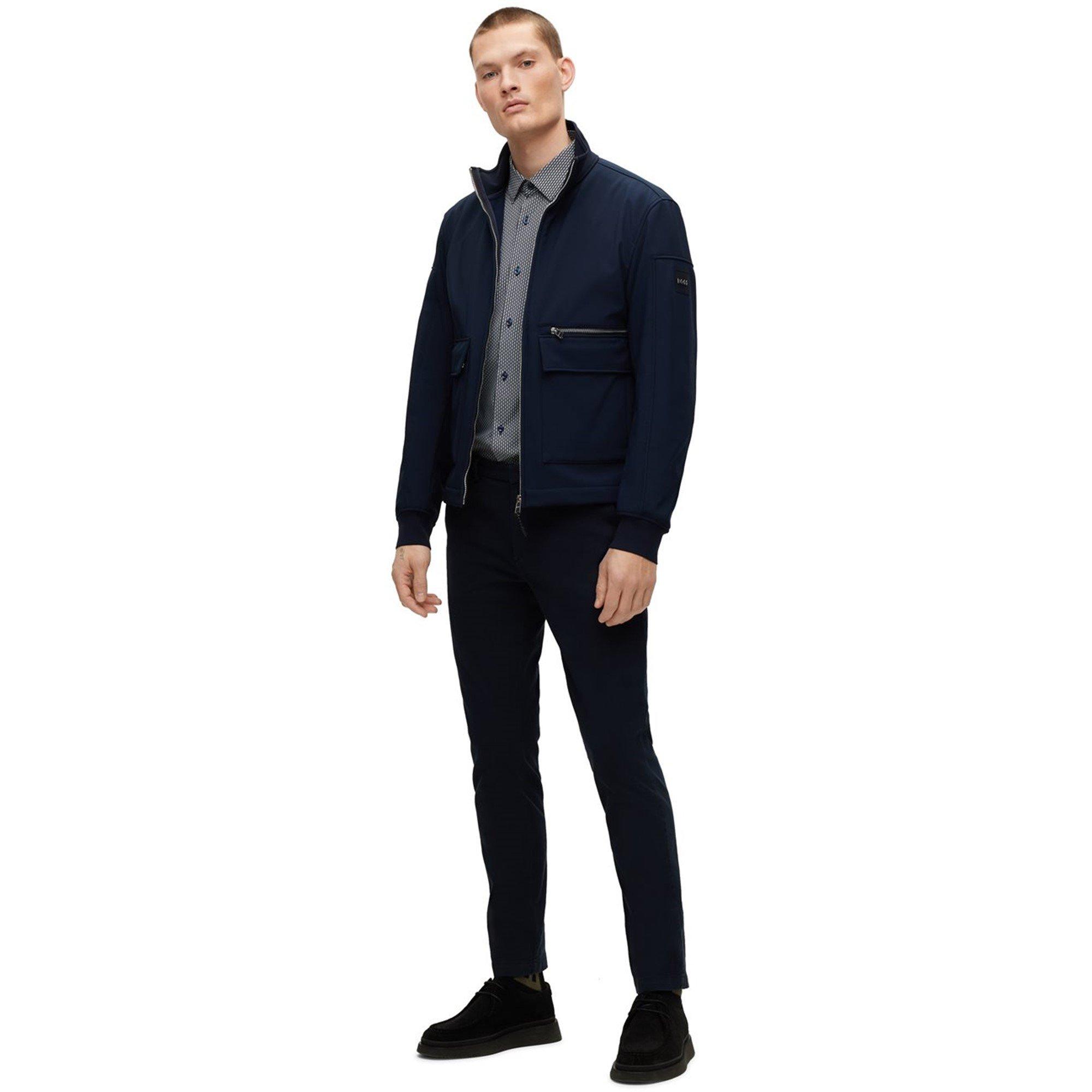 Dark Blue - Boss - Kaito Chino Trousers - 5