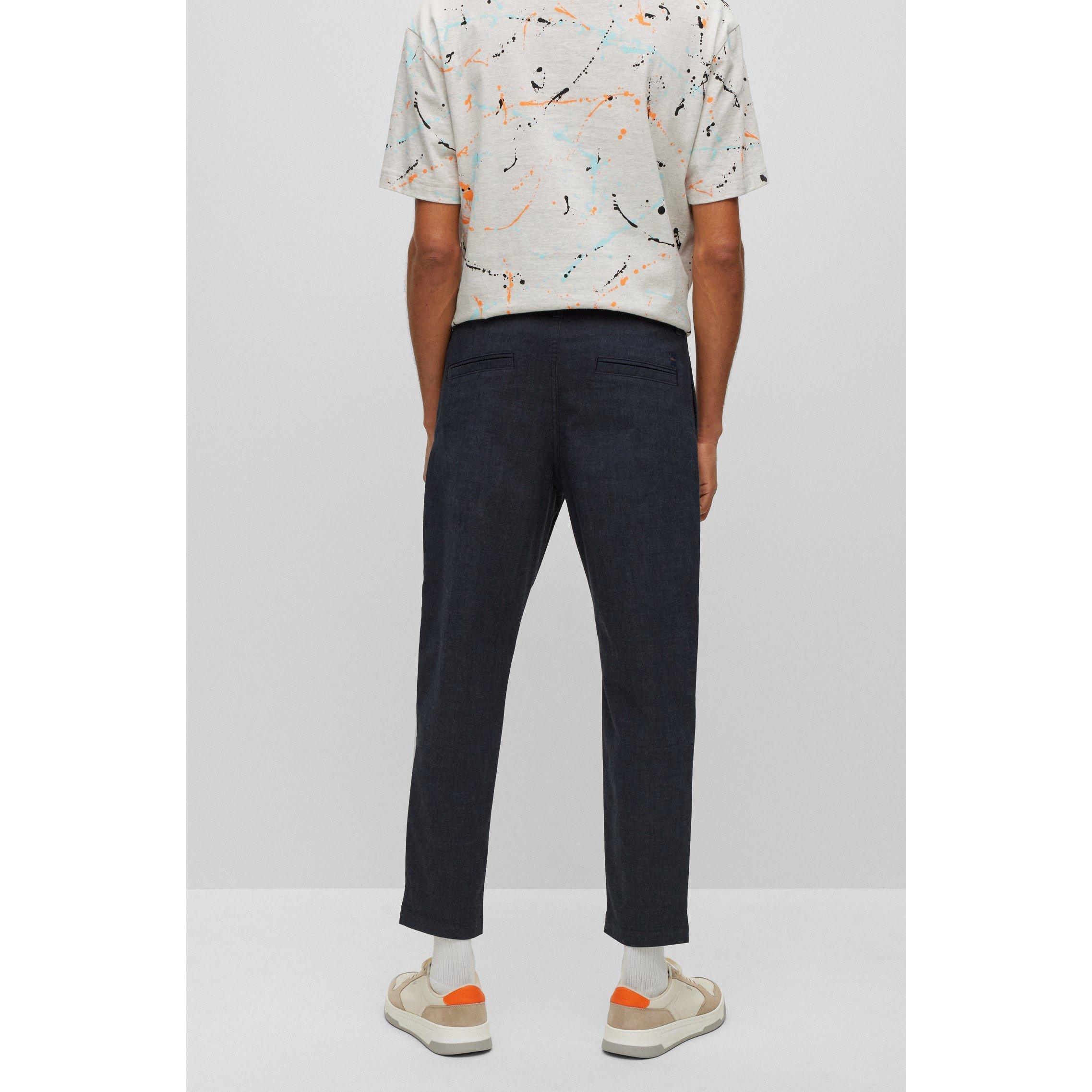 Dark Blue 404 - Boss - Chino Schino Taber Black Trousers - 3