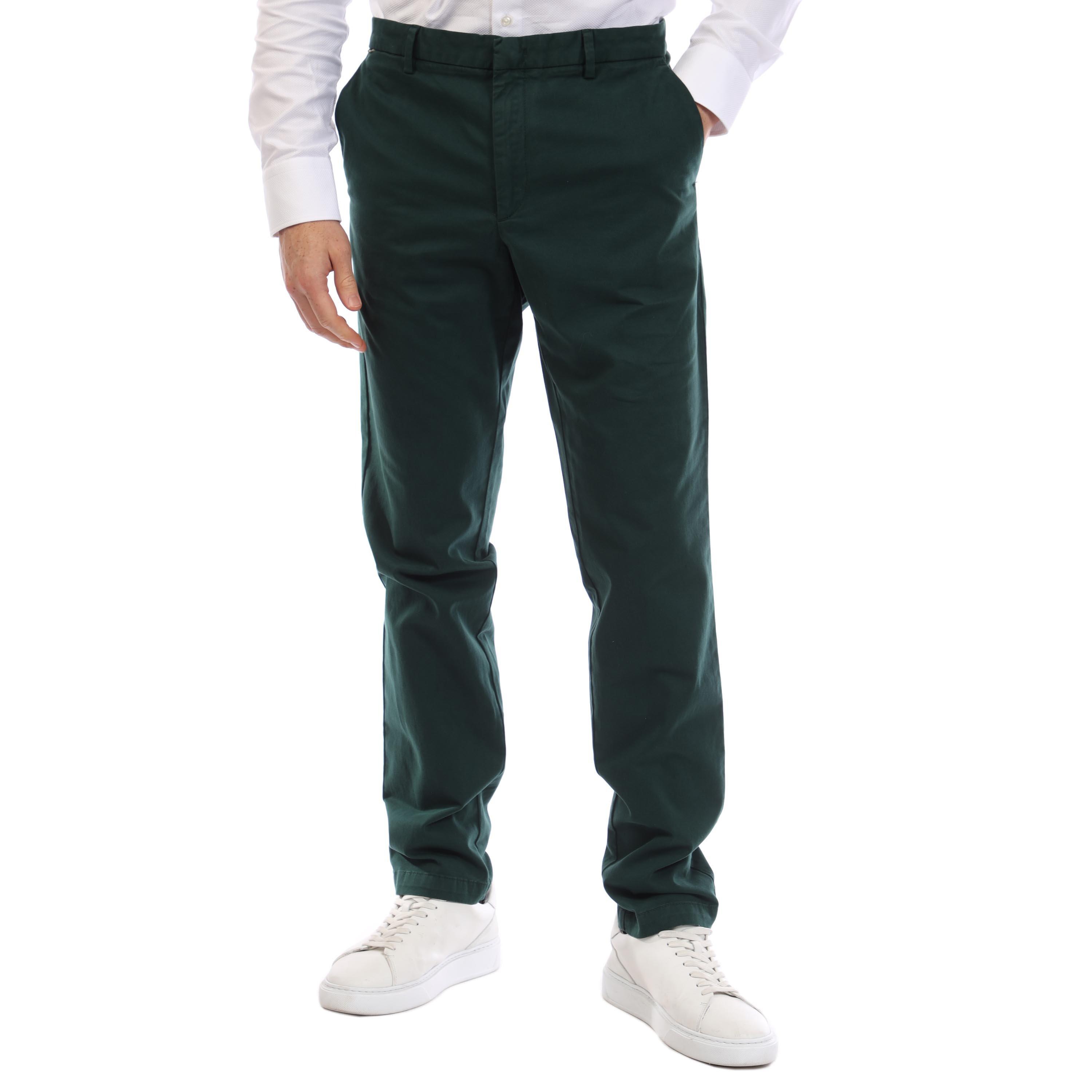Boss Men's Kaito Slim Fit Chinos Trousers - Open Green - 42 (52)