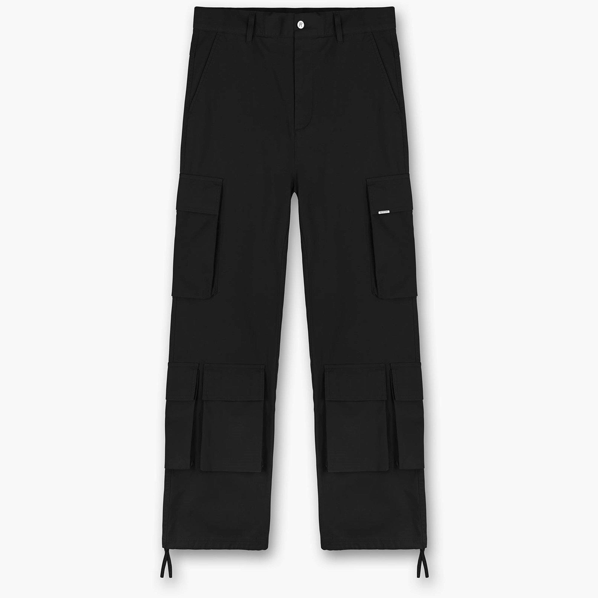 Represent Men's Baggy Cargo Trousers - Black - XL