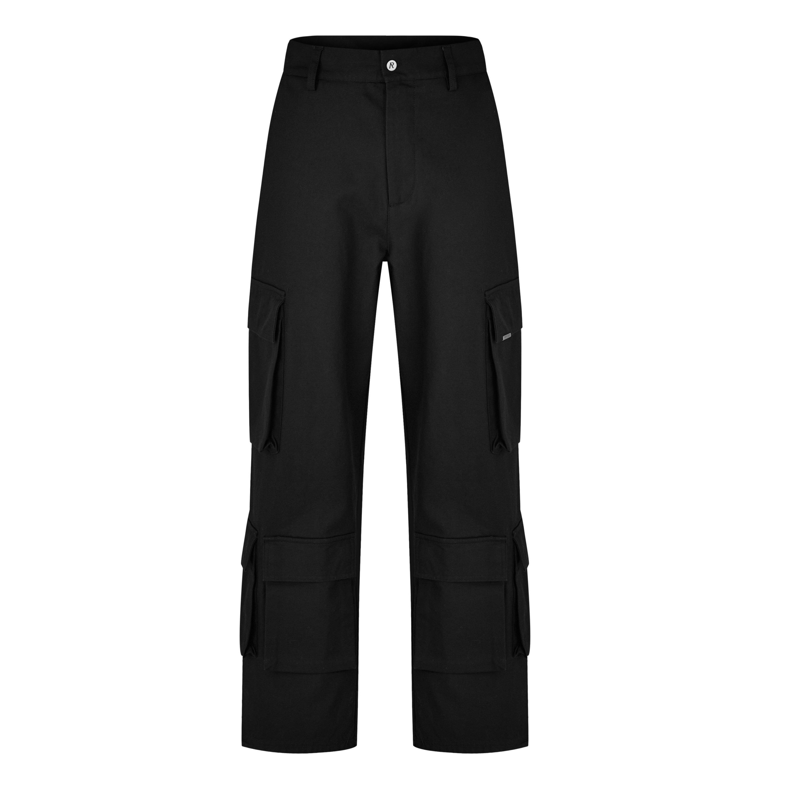 Black - Represent - Men's Baggy Cargo Trousers - 5