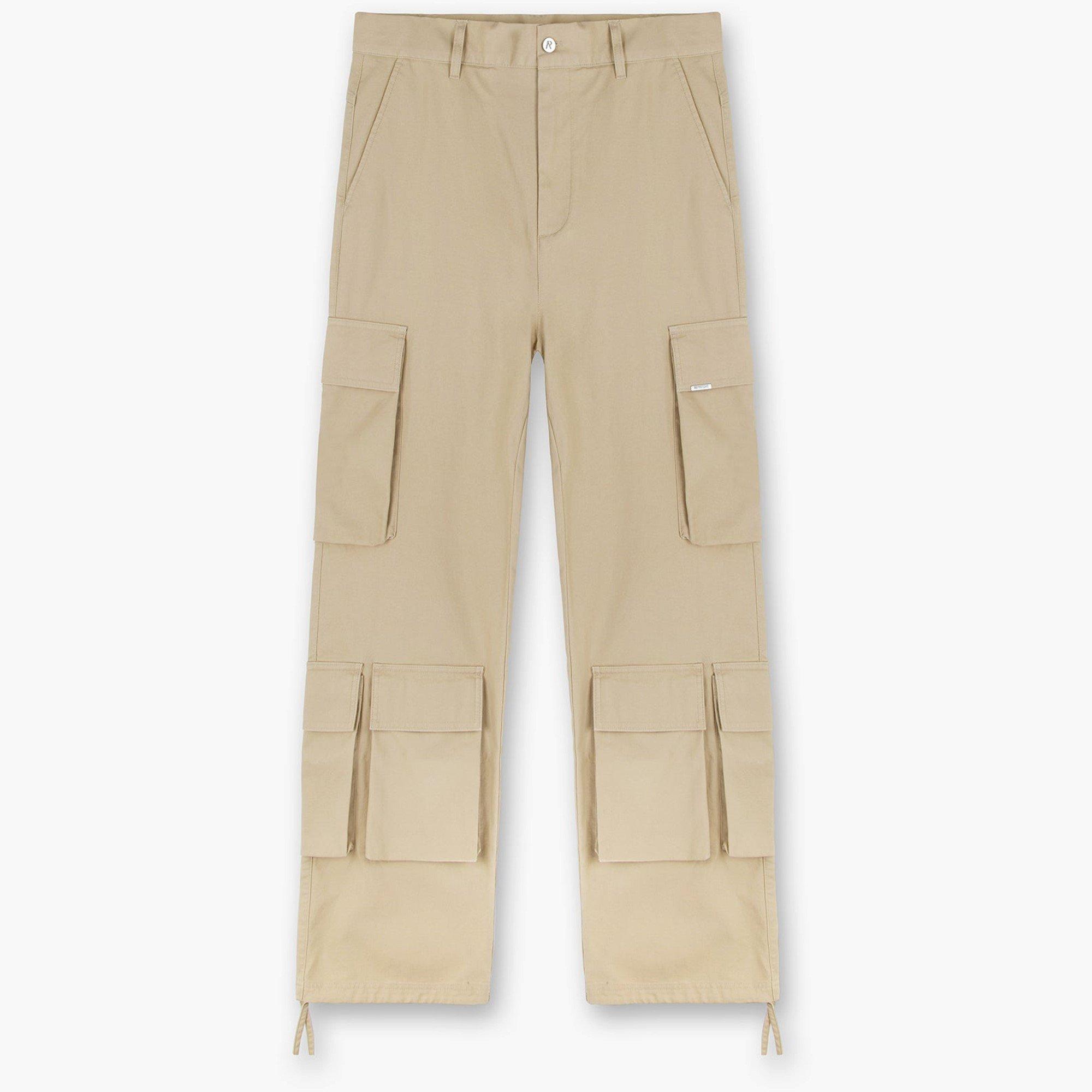 Represent Men's Baggy Cargo Trousers - Sandstone - M