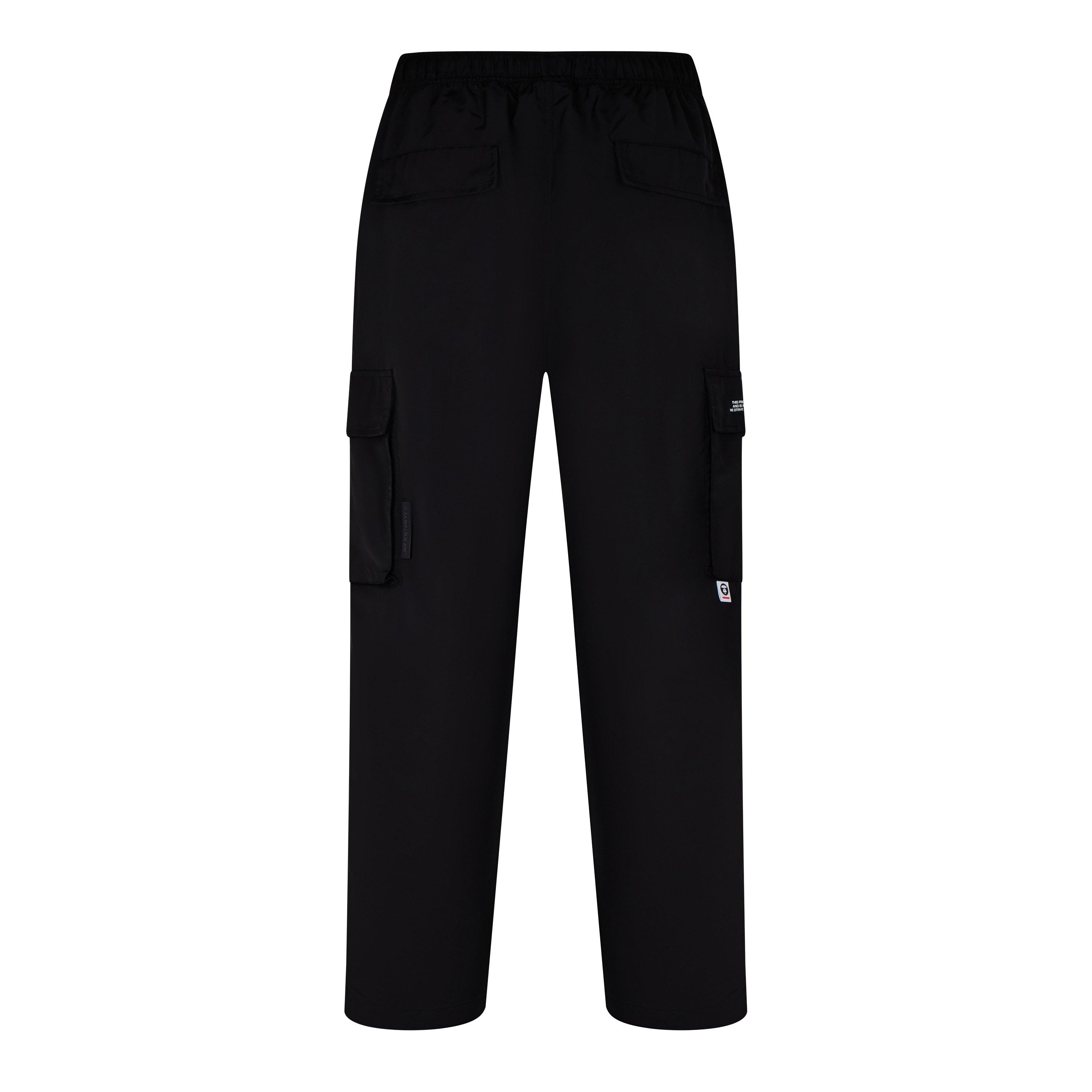 Black - AAPE - Logo Print Cargo Trousers - 8