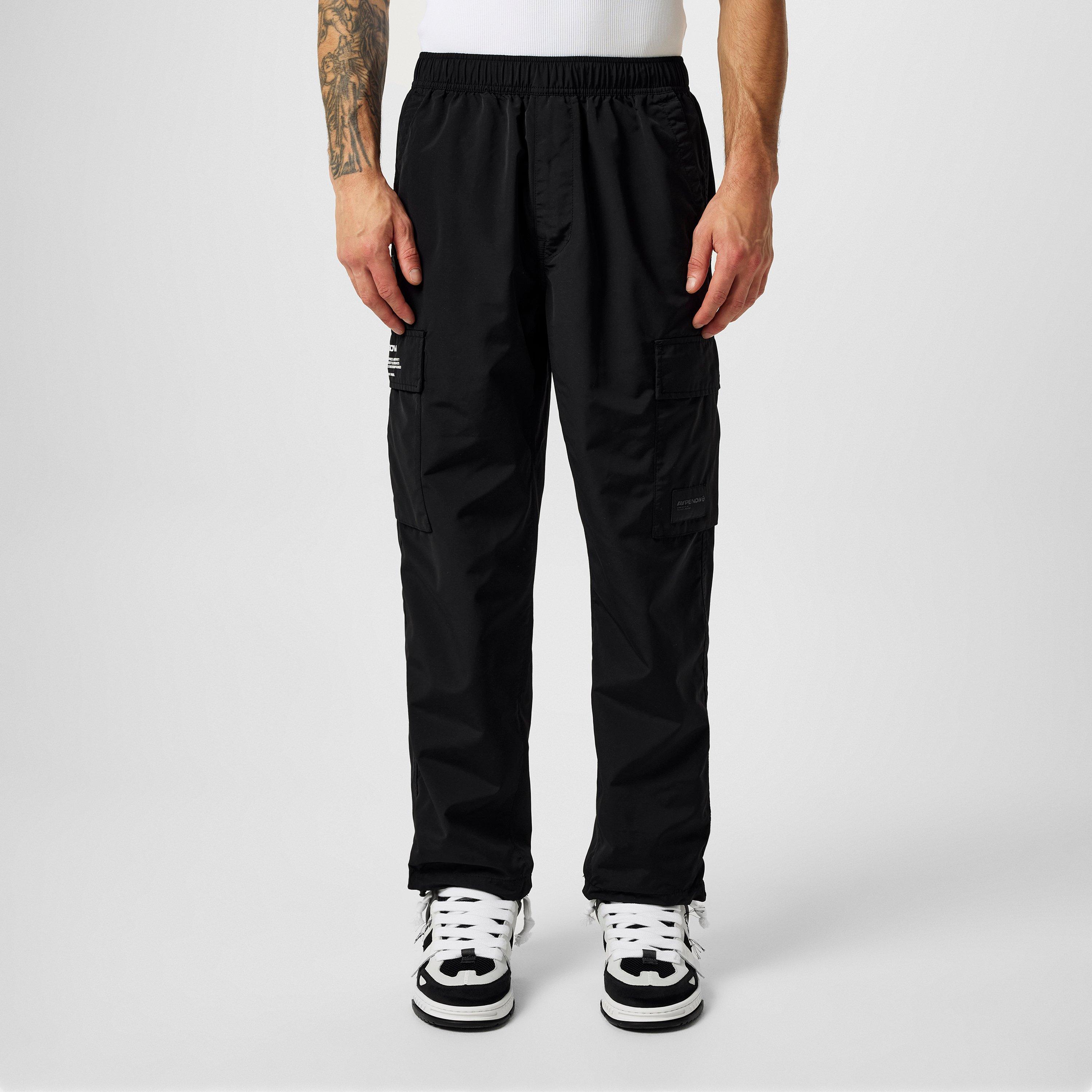 Black - AAPE - Logo Print Cargo Trousers - 3