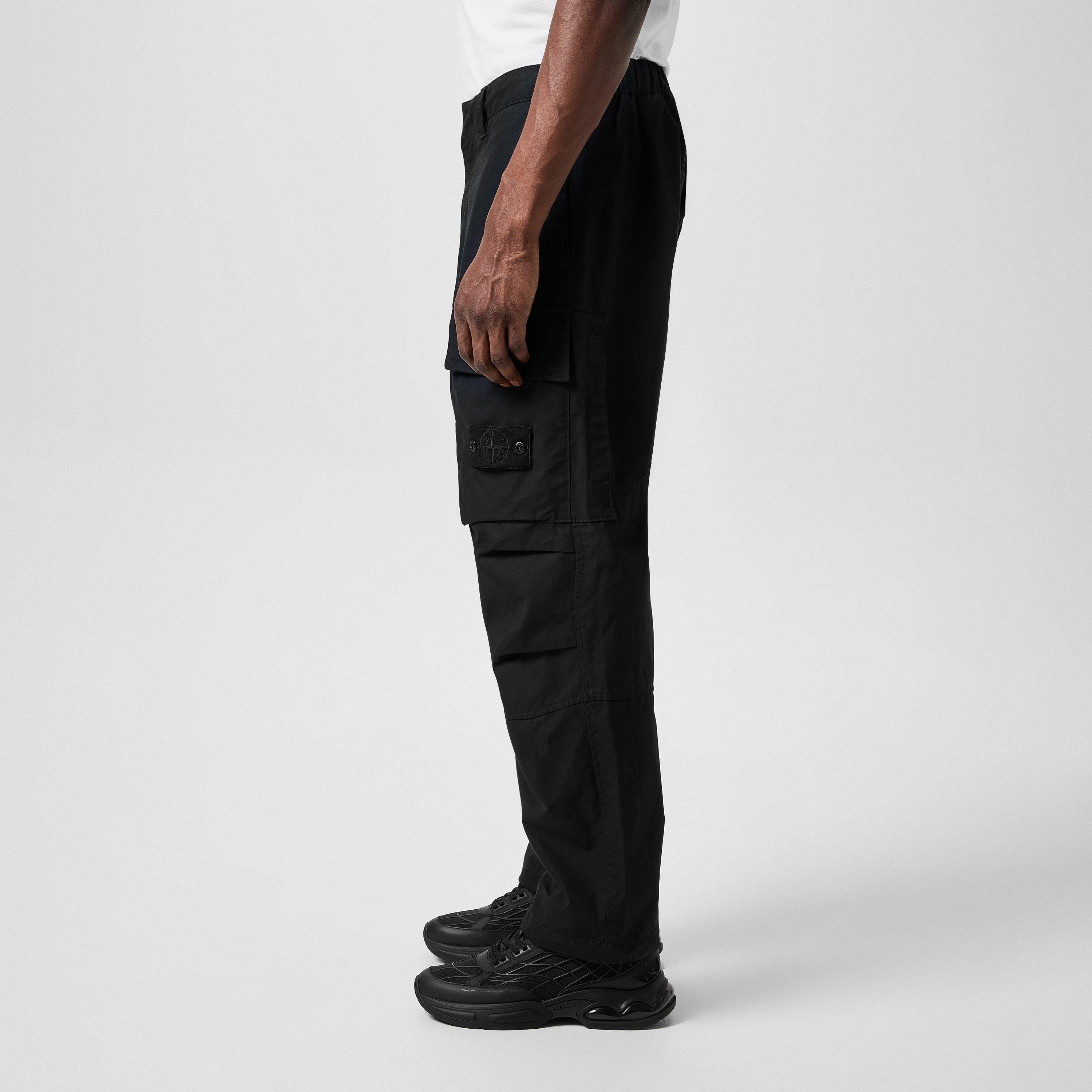 Stone Island PANTS O-VENTILE_ STONE ISLAND GHOST PIECE Black