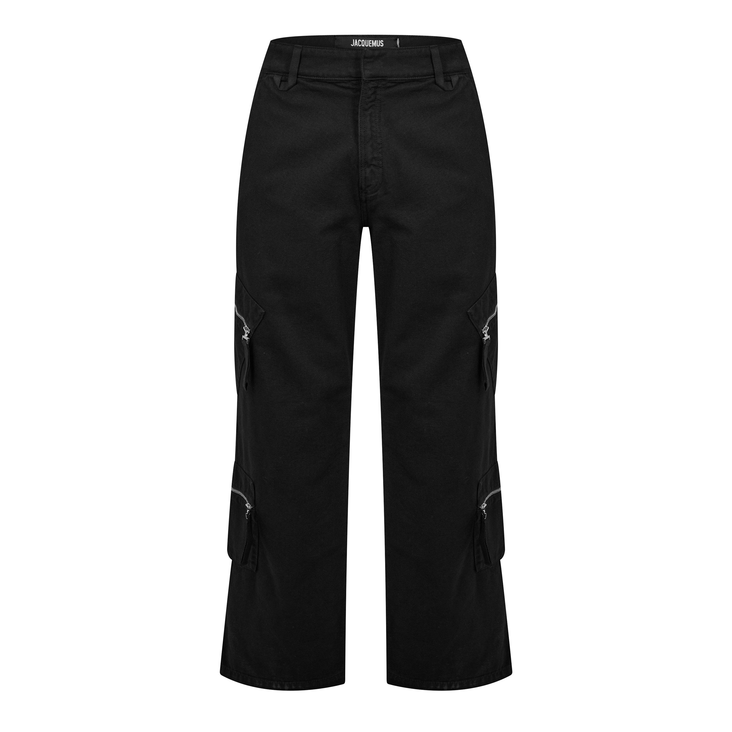 Black - Jacquemus - Le Marrone Zipped Cargo Trousers - 5