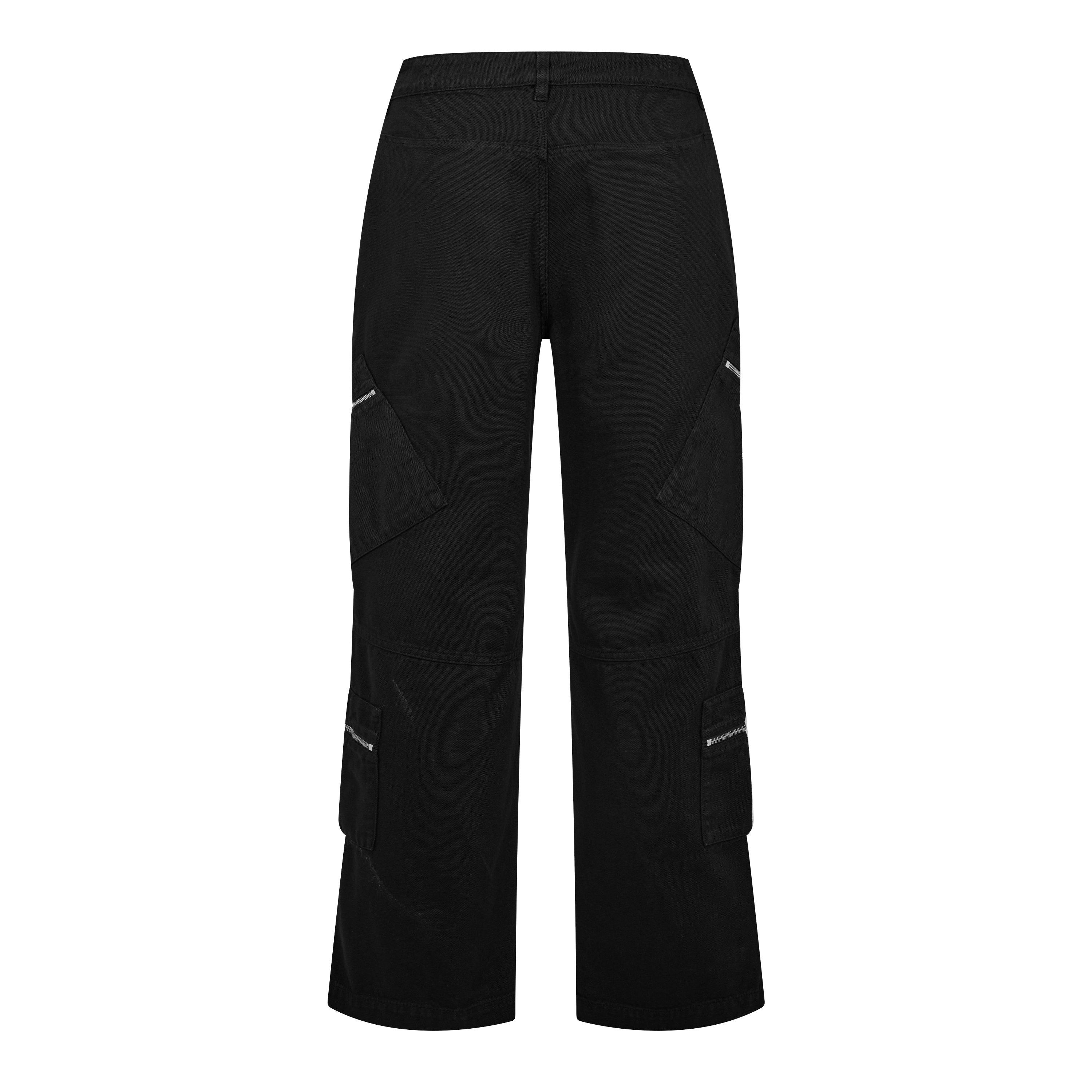 Black - Jacquemus - Le Marrone Zipped Cargo Trousers - 6