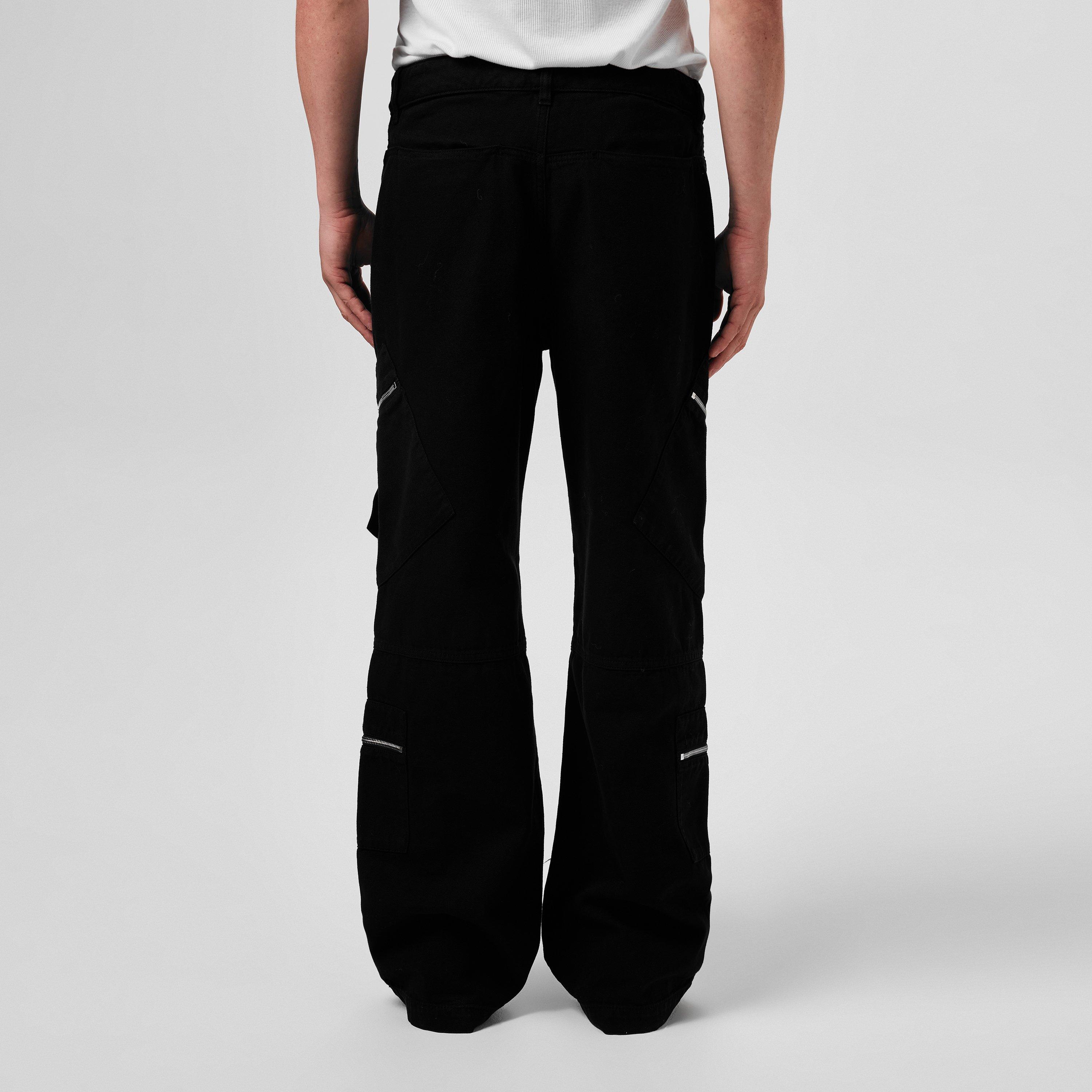 Black - Jacquemus - Le Marrone Zipped Cargo Trousers - 3