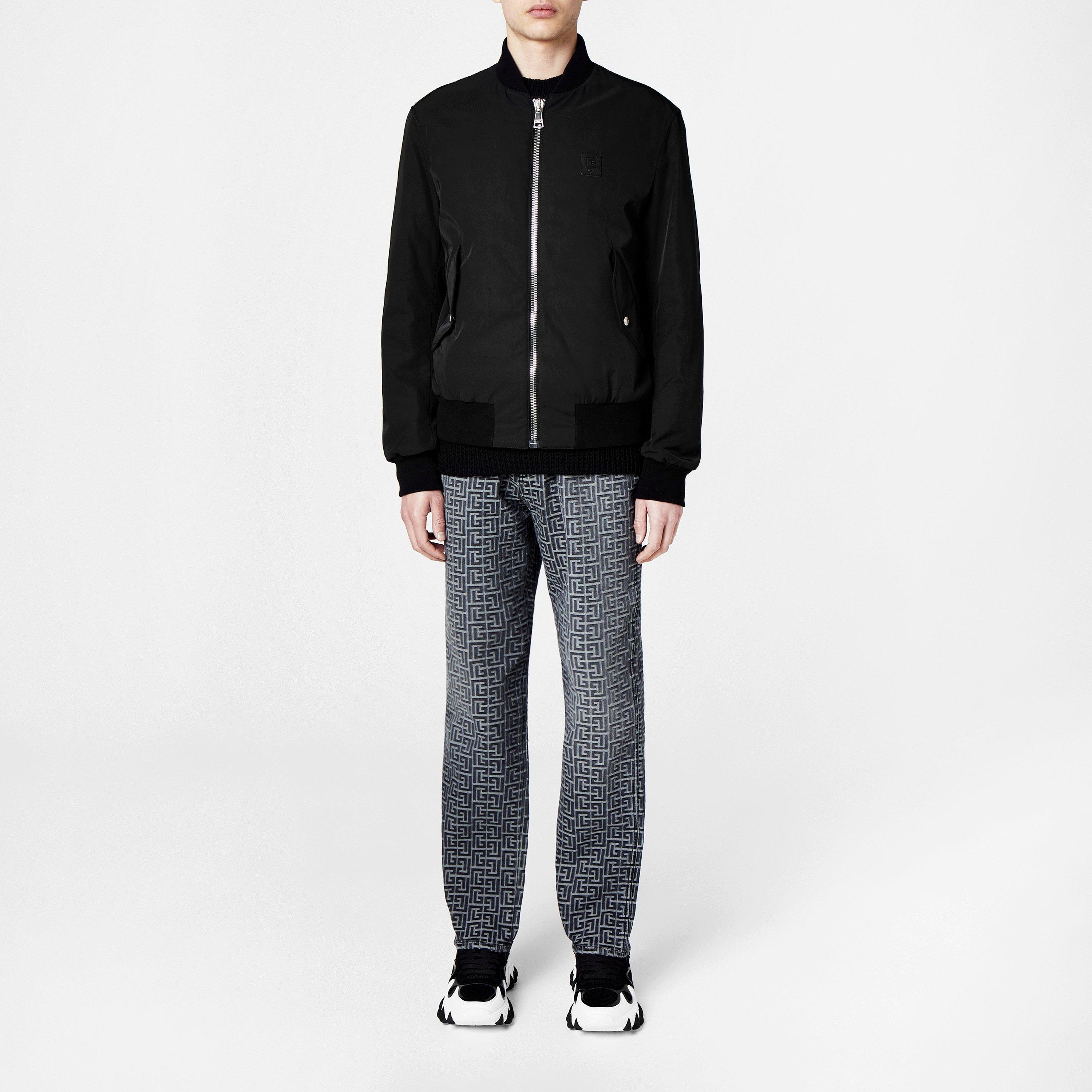 Black 0PA - Balmain - Logo Nylon Bomber Jacket - 4