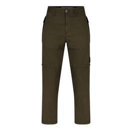 Stone Island Supima Cotton Twill Stretch Tc Garment Dyed Trousers