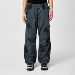 Stone Island Camo Cotton Canvas Trattamento Trousers Hand Painted