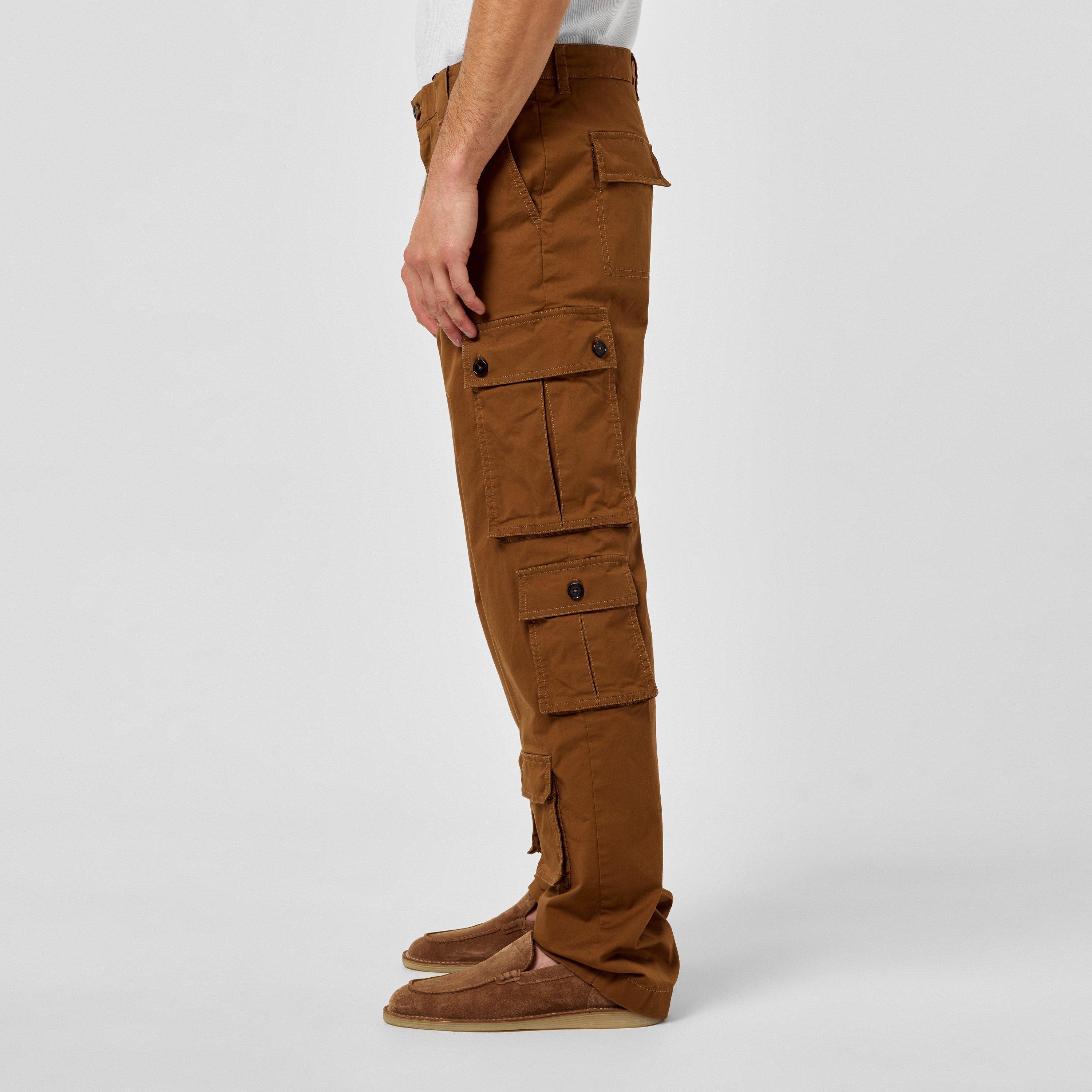 Nut - Dolce and Gabbana - Logo Patch Cargo Trousers - 2