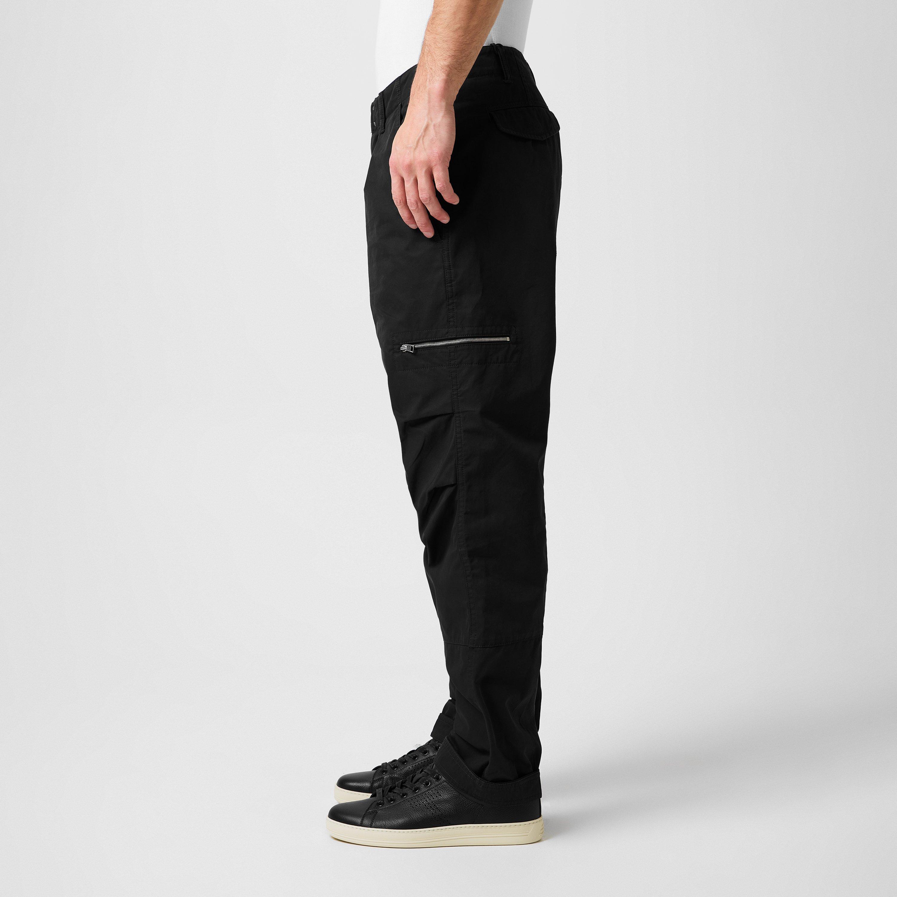 Black - Tom Ford - Enzyme Twill Cargo Trousers - 2