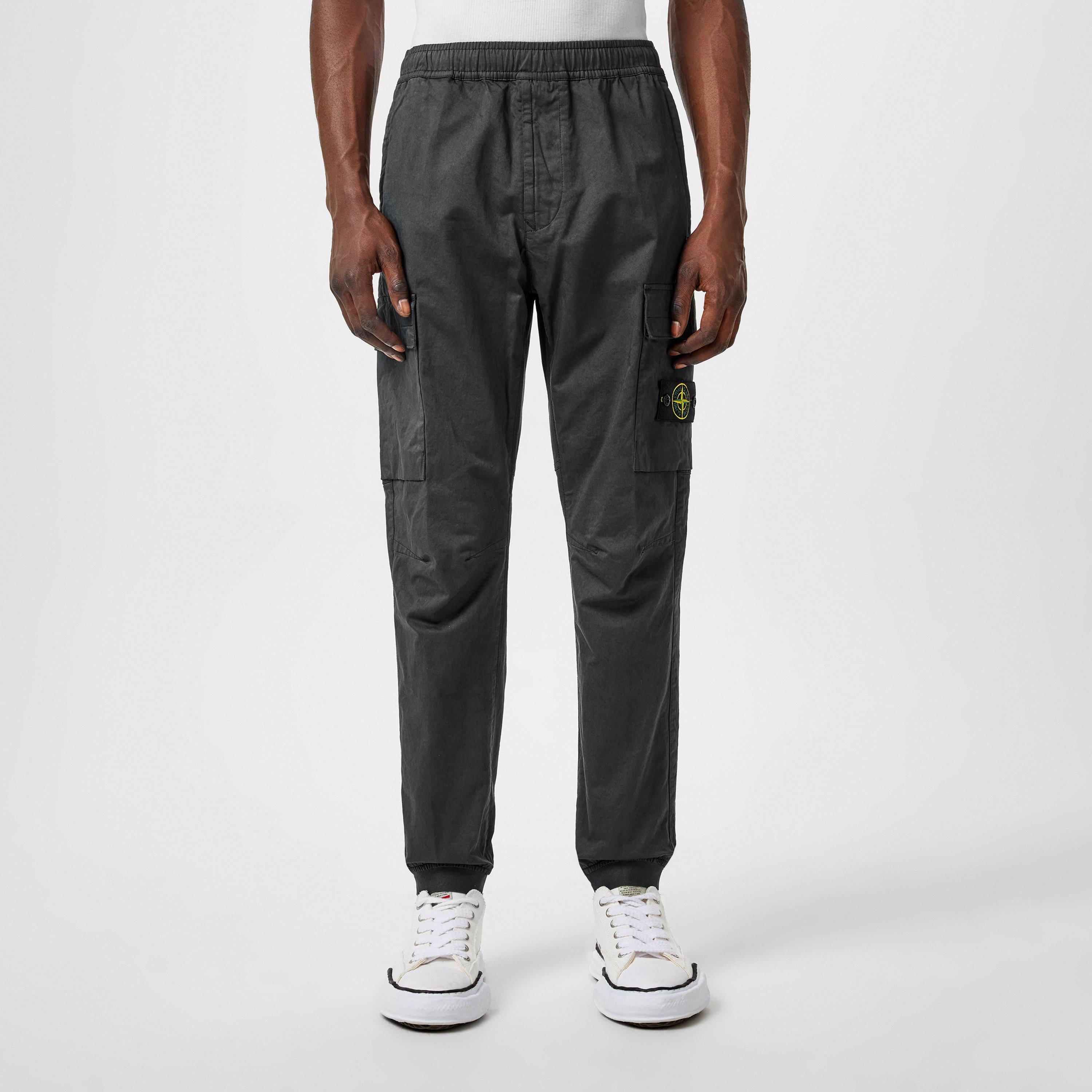 Stone Island Raso Cargo Trousers - Piombo V0062 - S