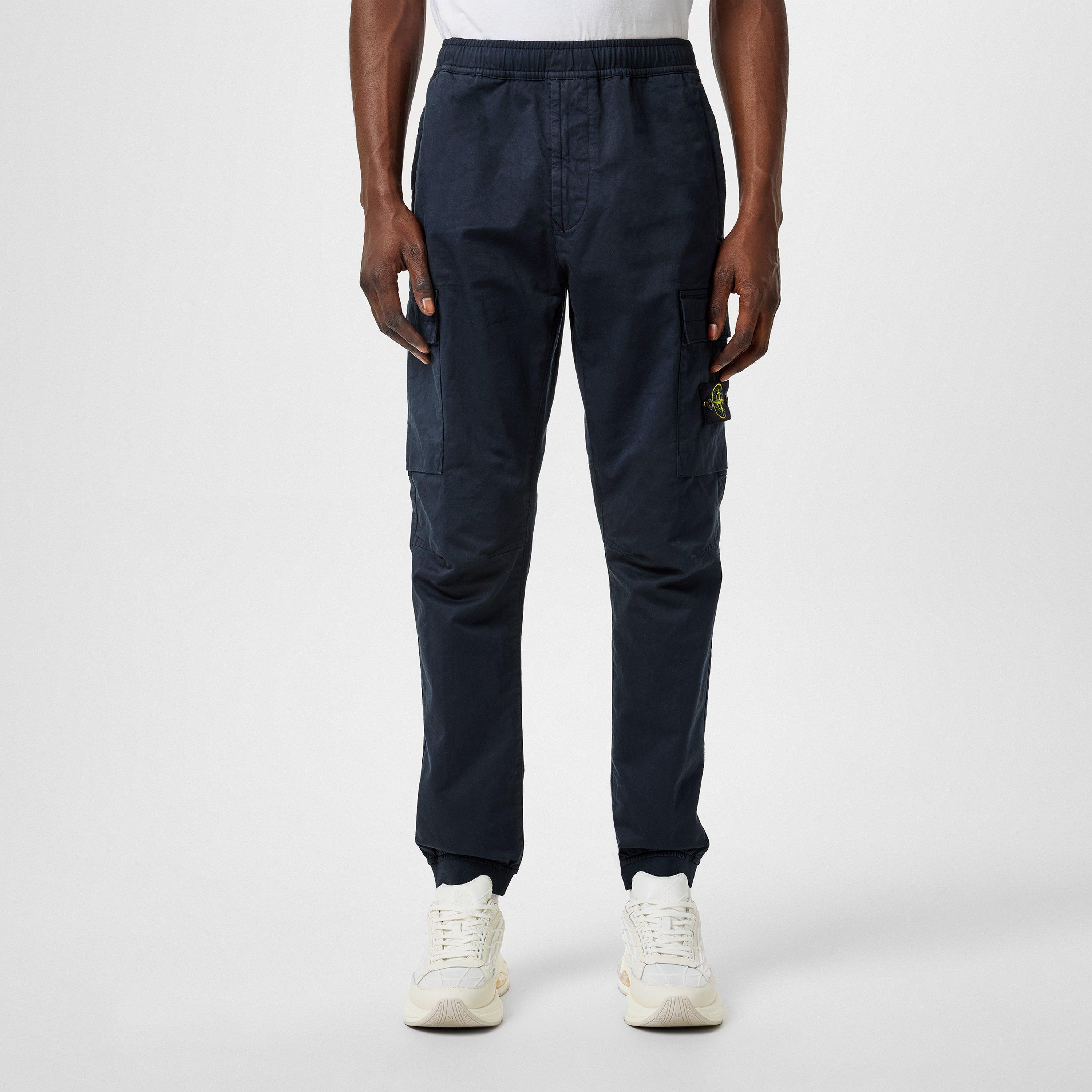 Stone Island Raso Cargo Trousers - Blu A0020 - M