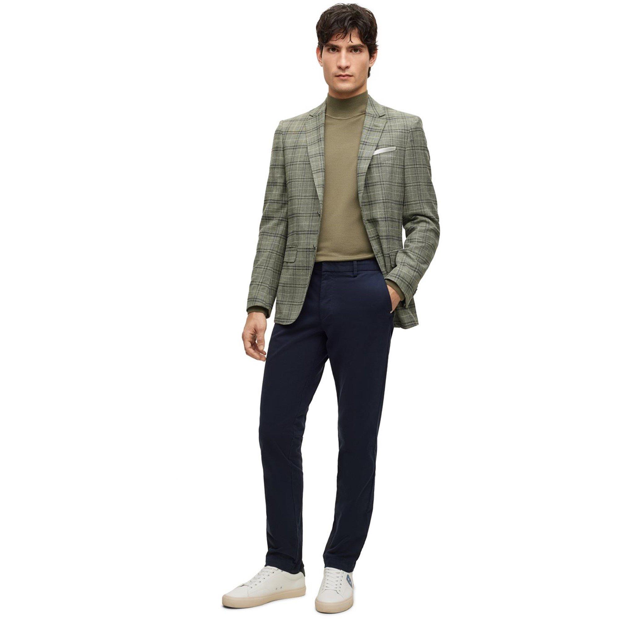 Dark Blue 404 - Boss - Men's HBB Kaiton Slim-fit Chinos - 7