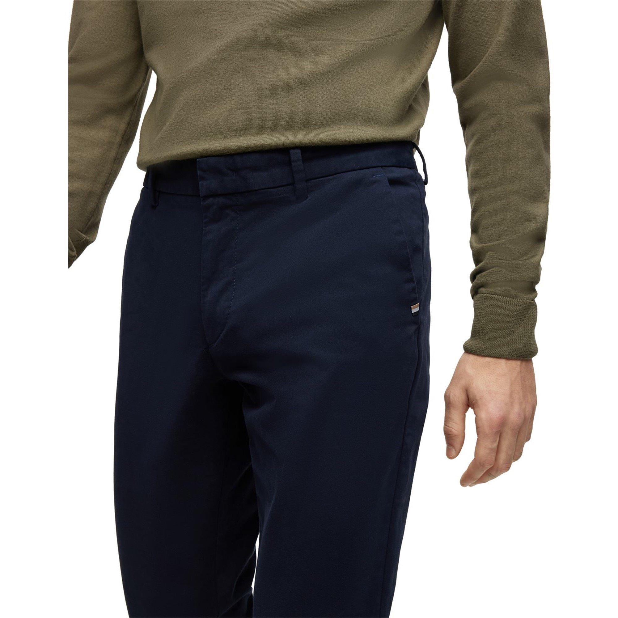 Dark Blue 404 - Boss - Men's HBB Kaiton Slim-fit Chinos - 8