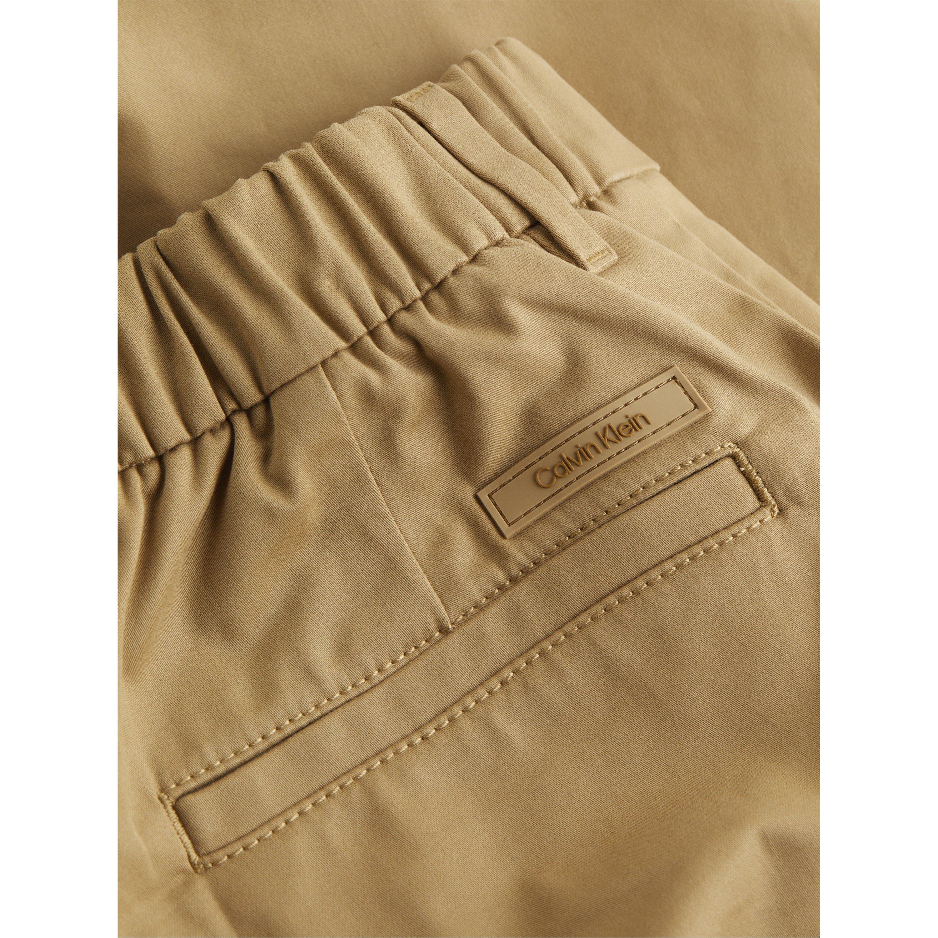 Natural Khaki - Calvin Klein - SATEEN STRETCH TAPERED - 2
