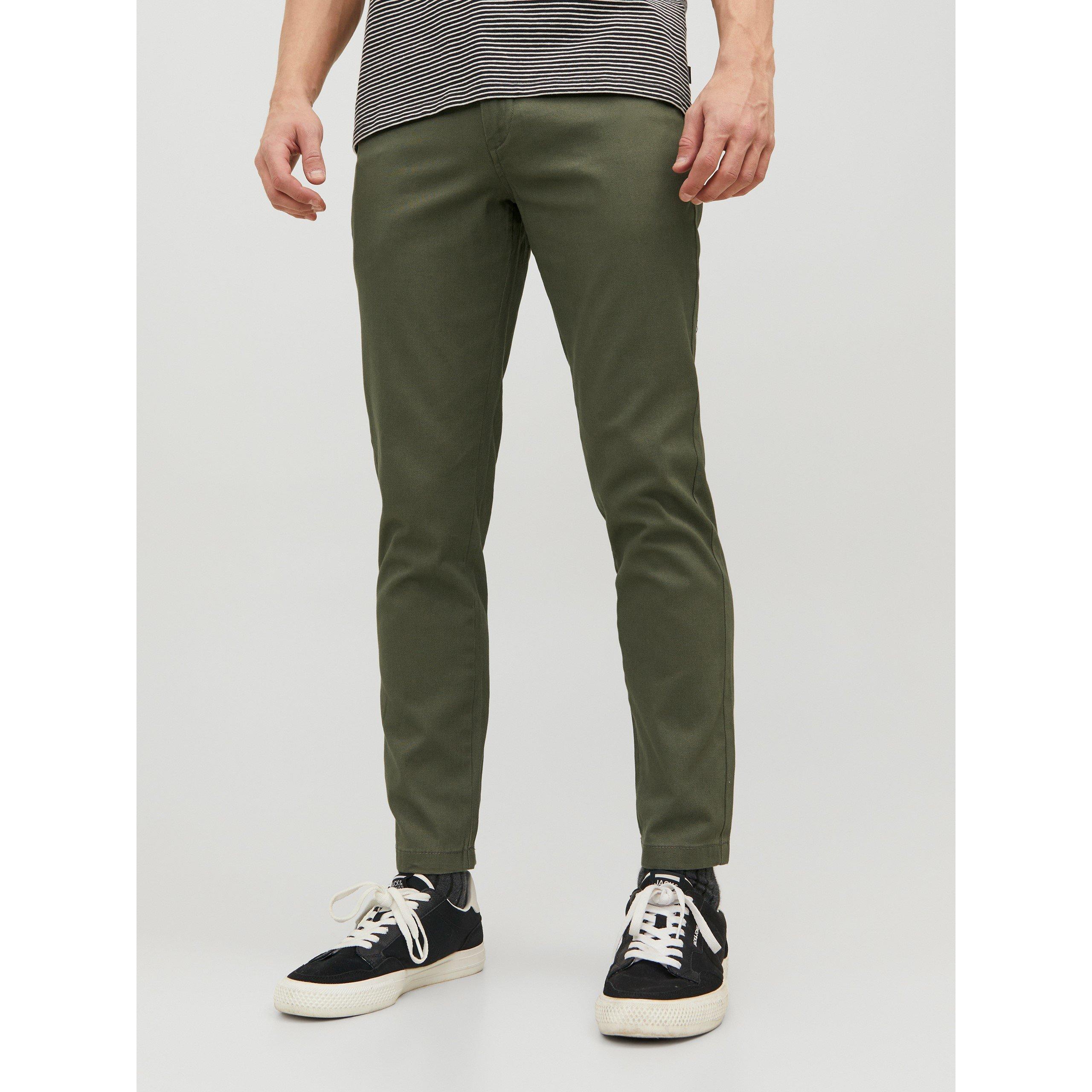 Black/Olive - Jack and Jones - 2-Pack Marco Chino Trouser Mens - 2