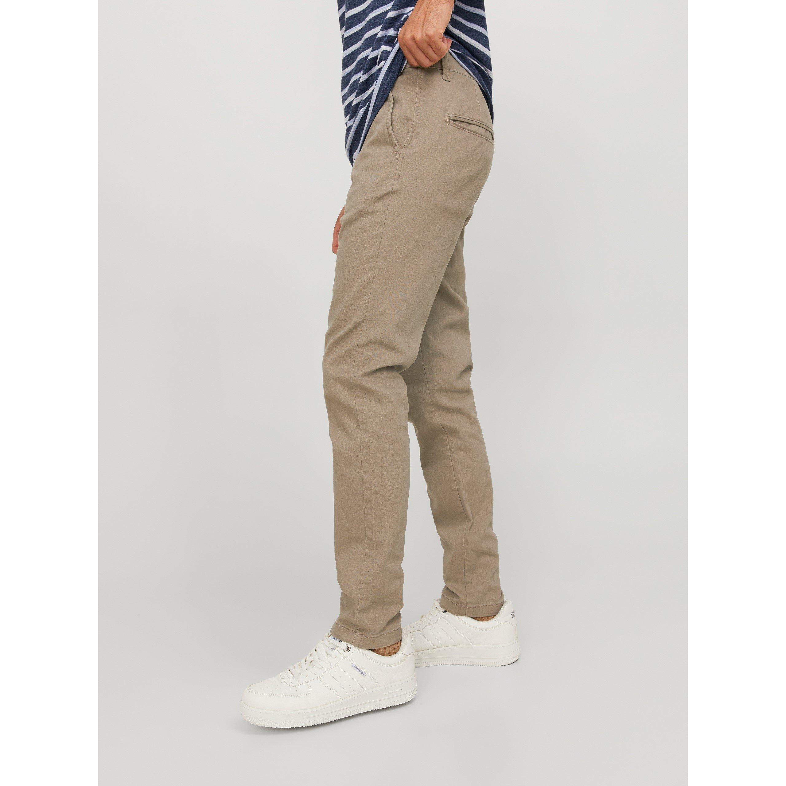Beige/Marineblauw - Jack and Jones - 2-Pack Marco Chino Trouser Mens - 4